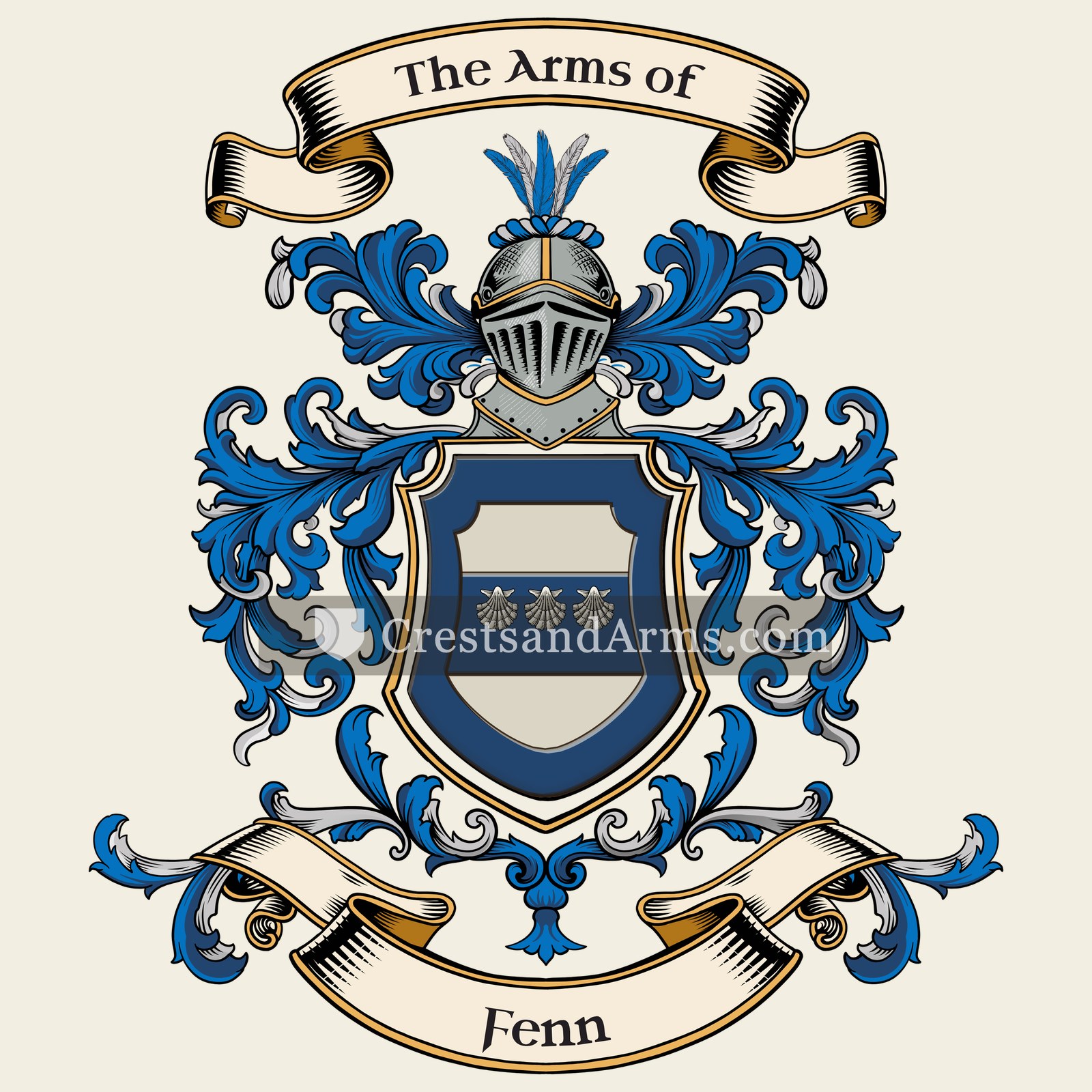 The Fenn coat of arms