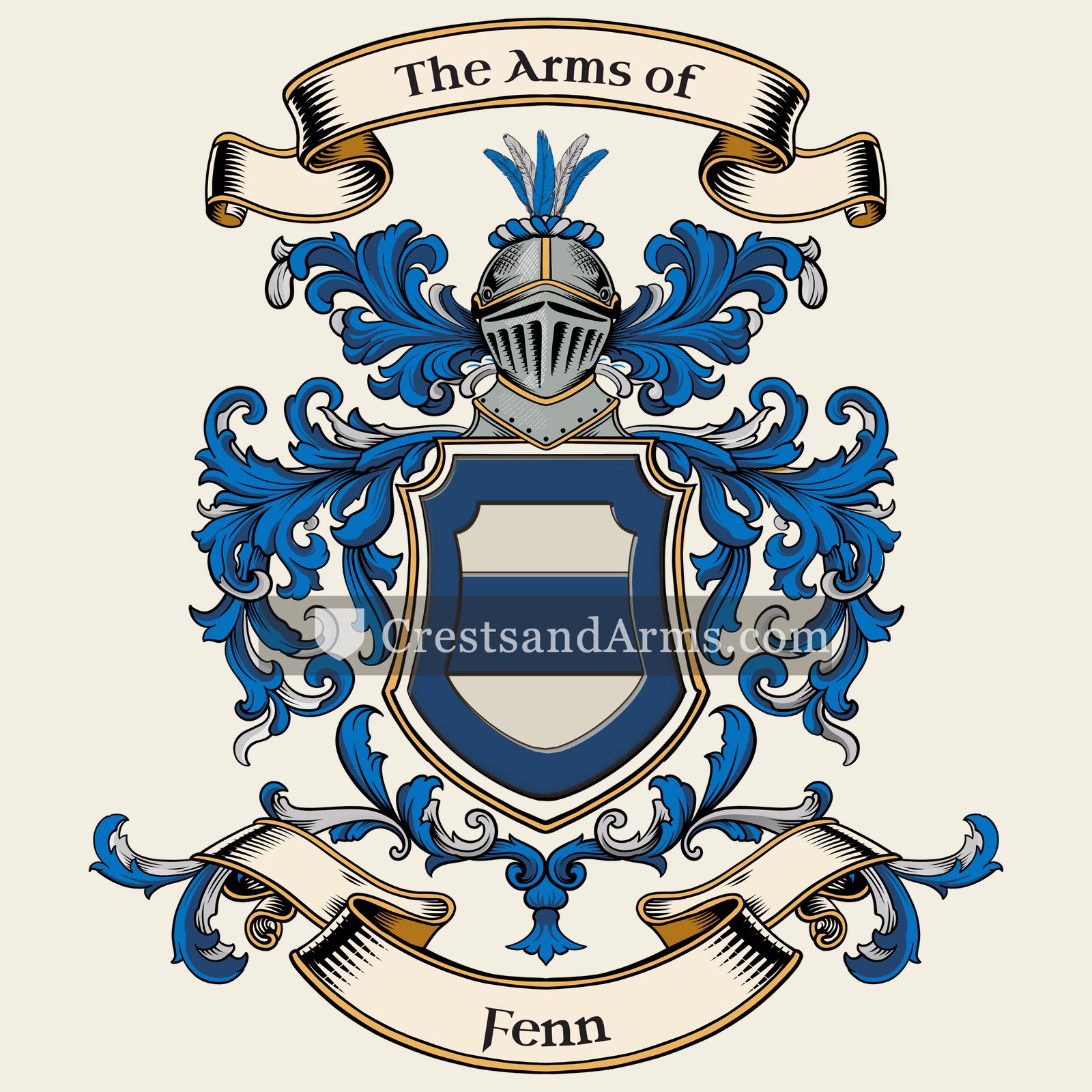 The Fenn coat of arms