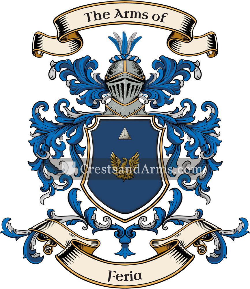 The Feria coat of arms, drawn from the recorded blazon