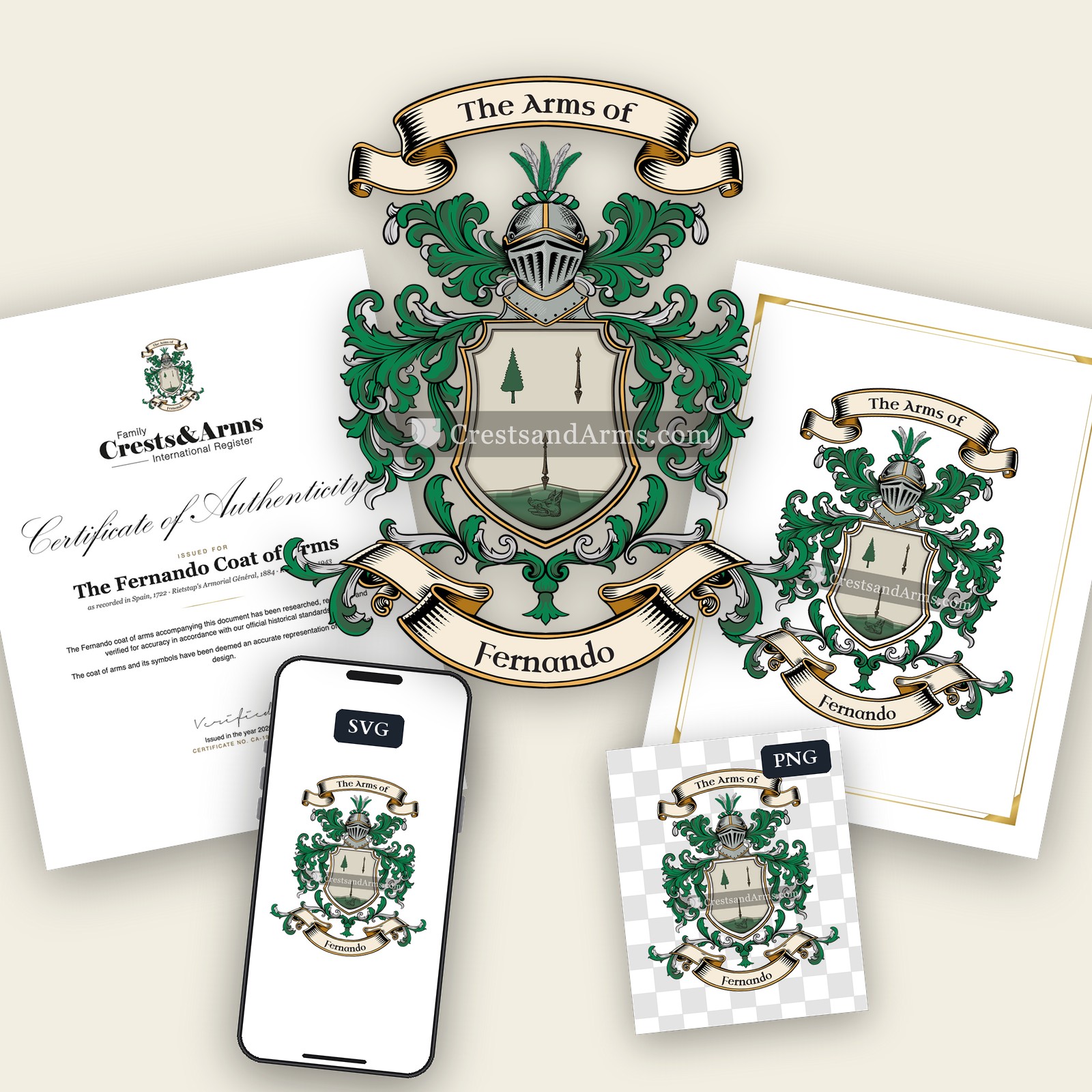 The Fernando coat of arms