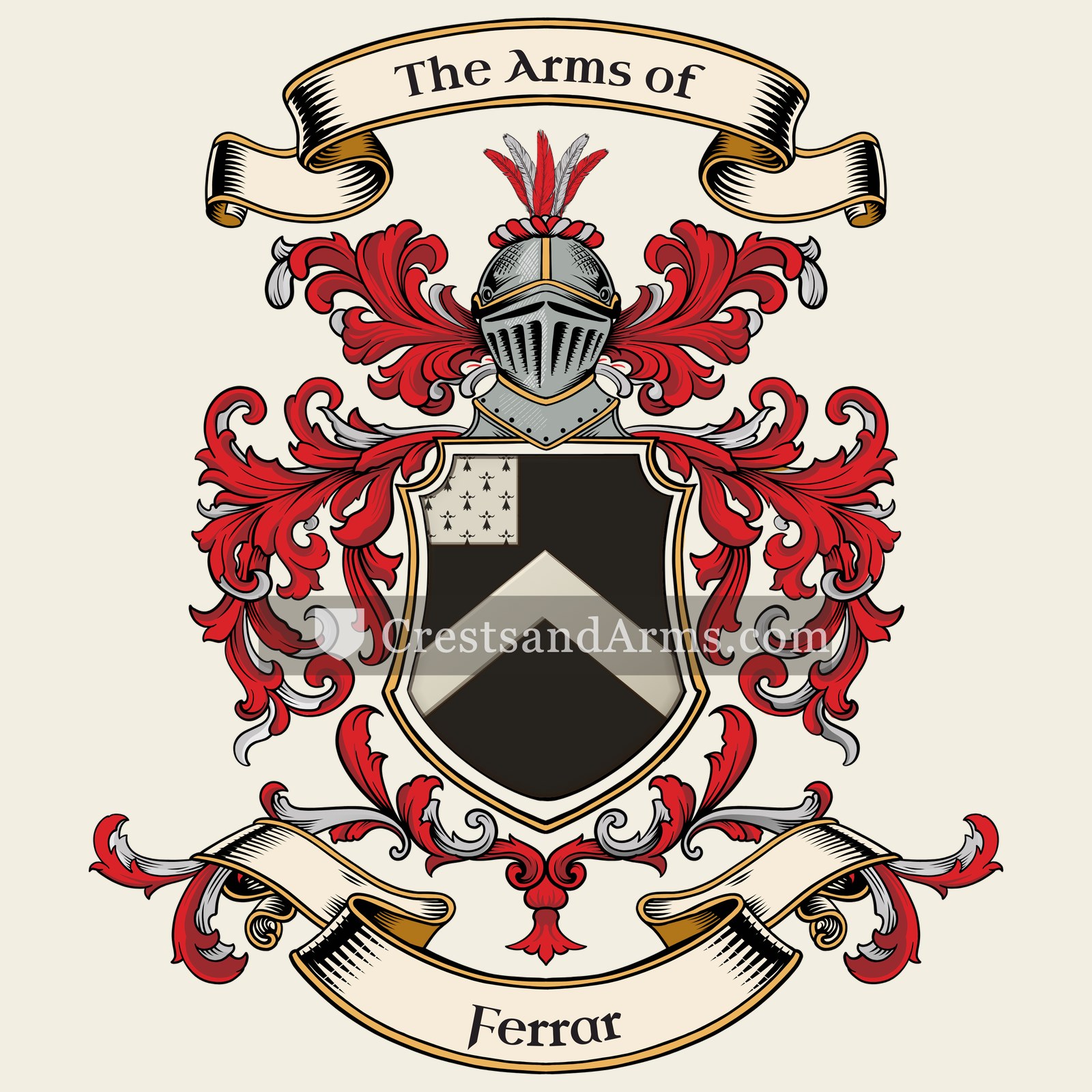 The Ferrar coat of arms