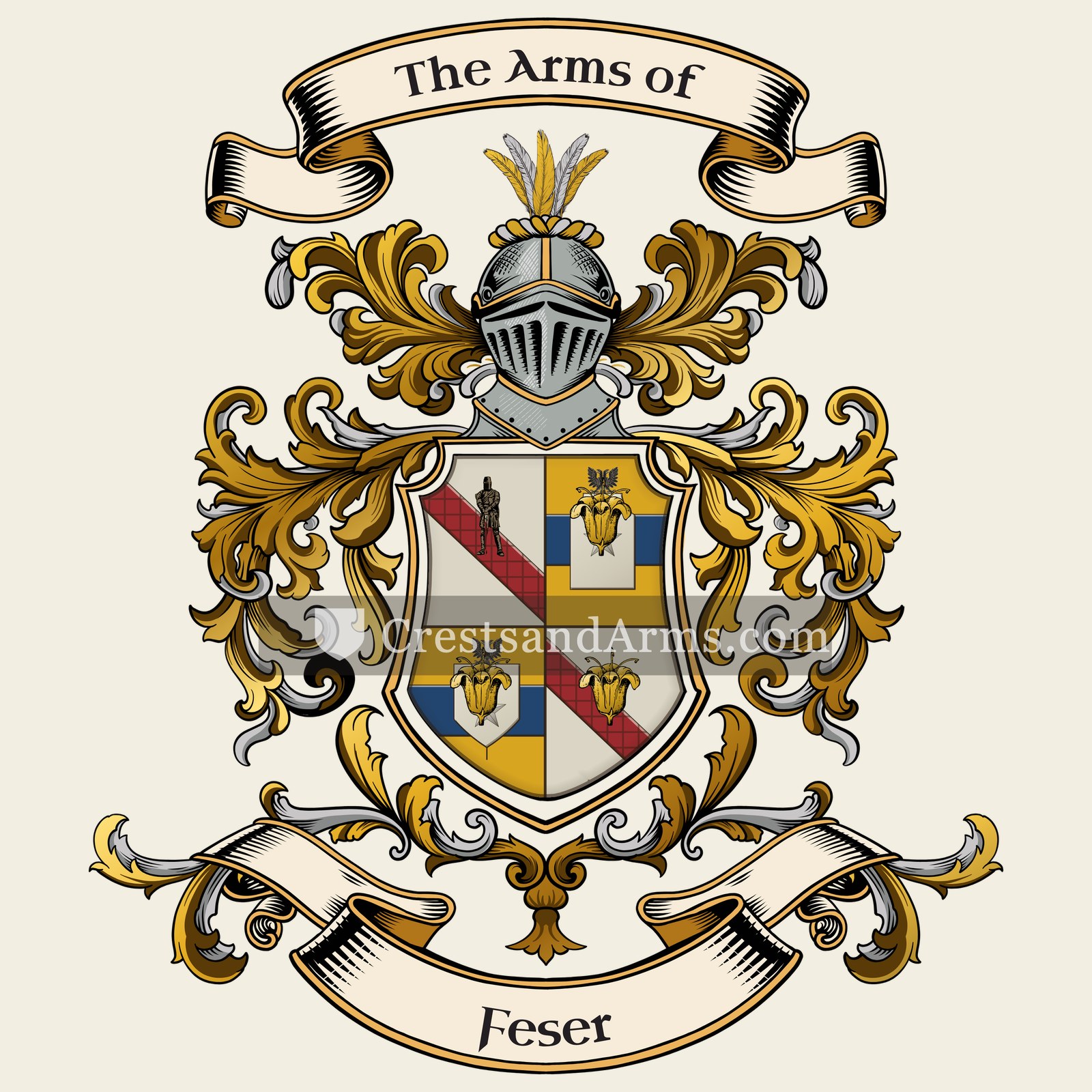 The Feser coat of arms