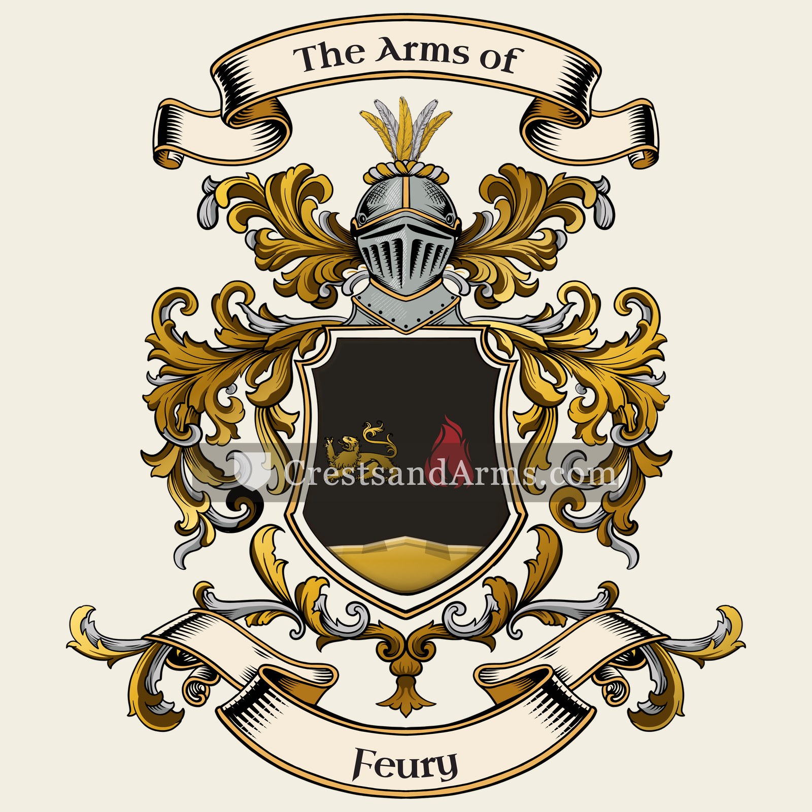 The Feury coat of arms