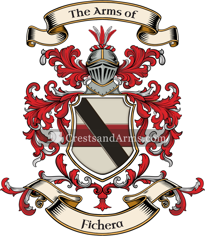 The Fichera coat of arms, drawn from the recorded blazon