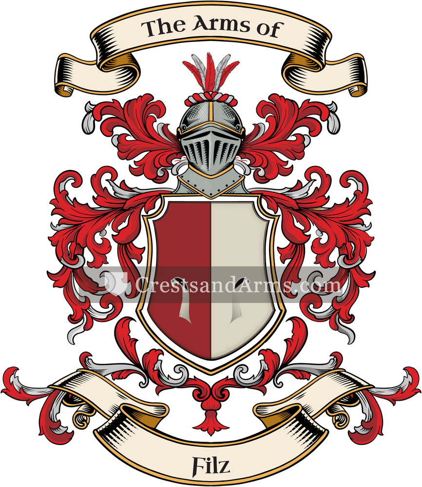 The Filz coat of arms, drawn from the recorded blazon