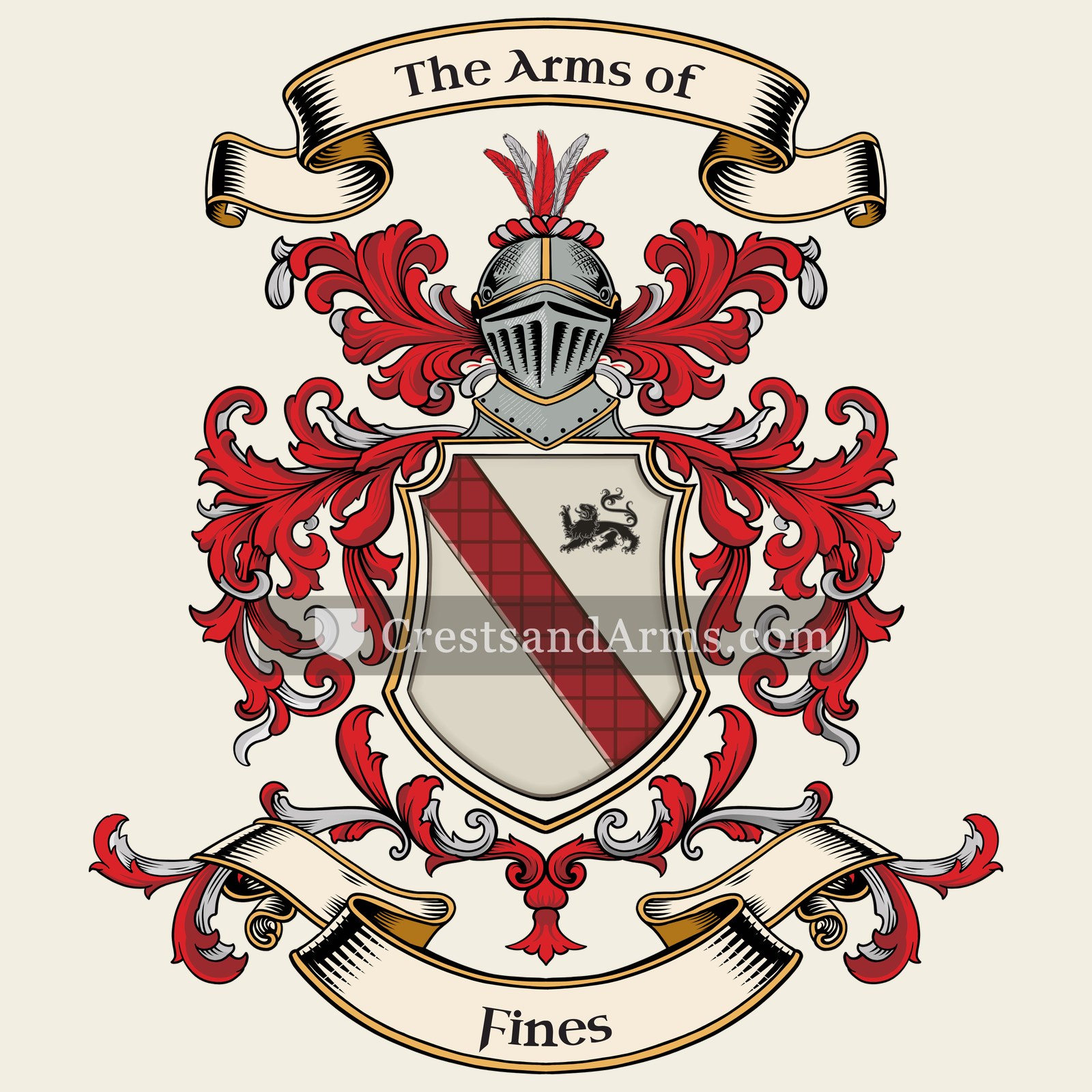 The Fines coat of arms