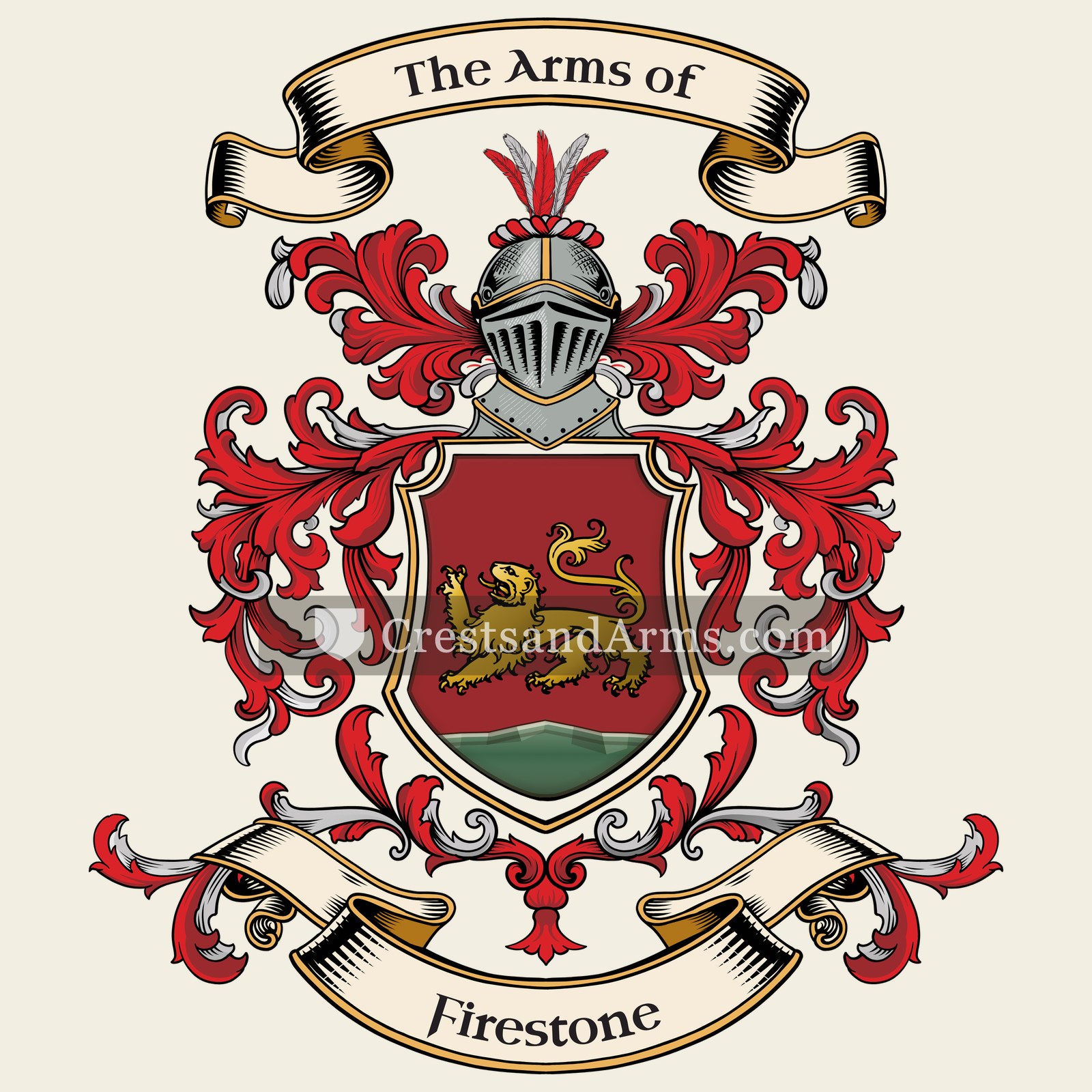 The Firestone coat of arms