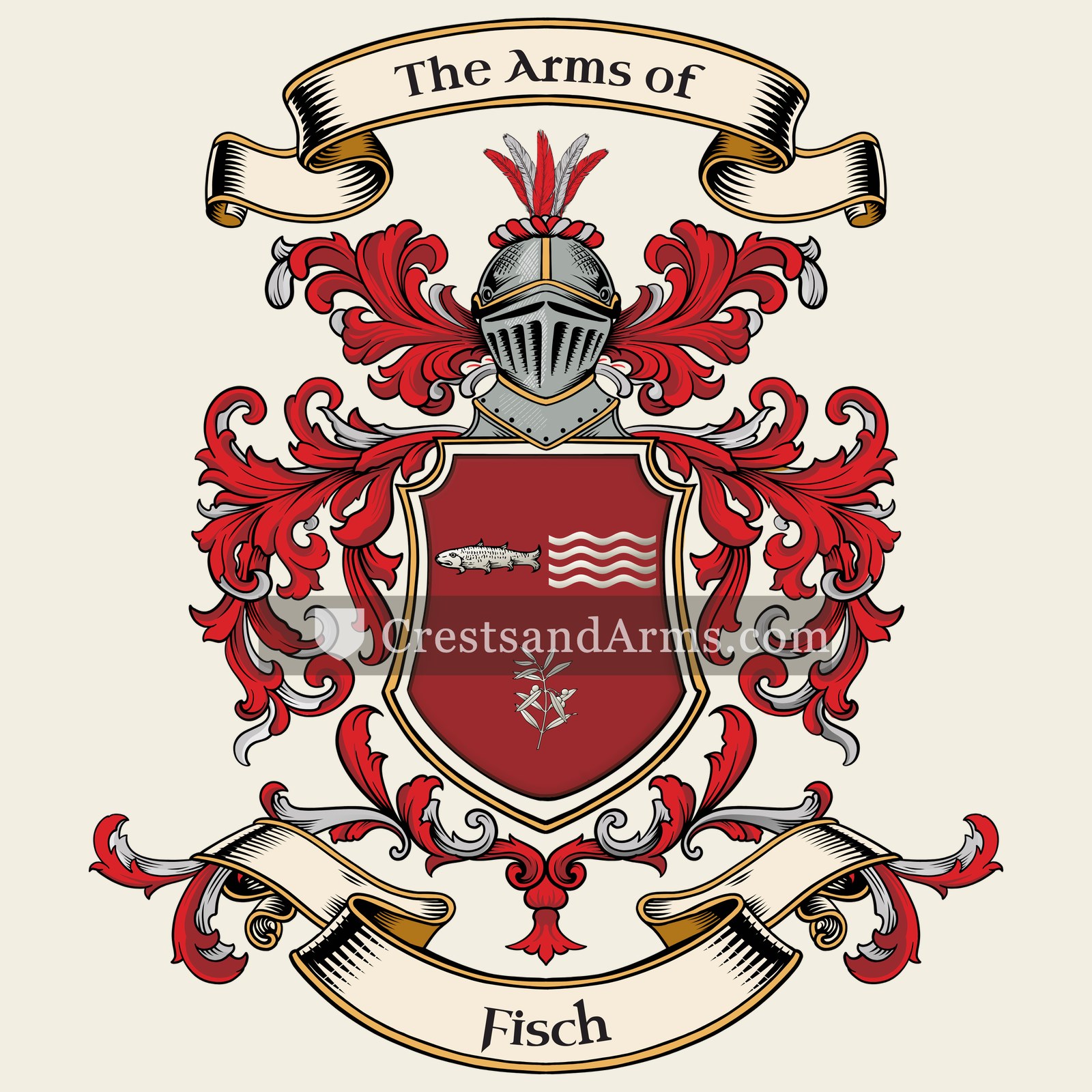 The Fisch coat of arms