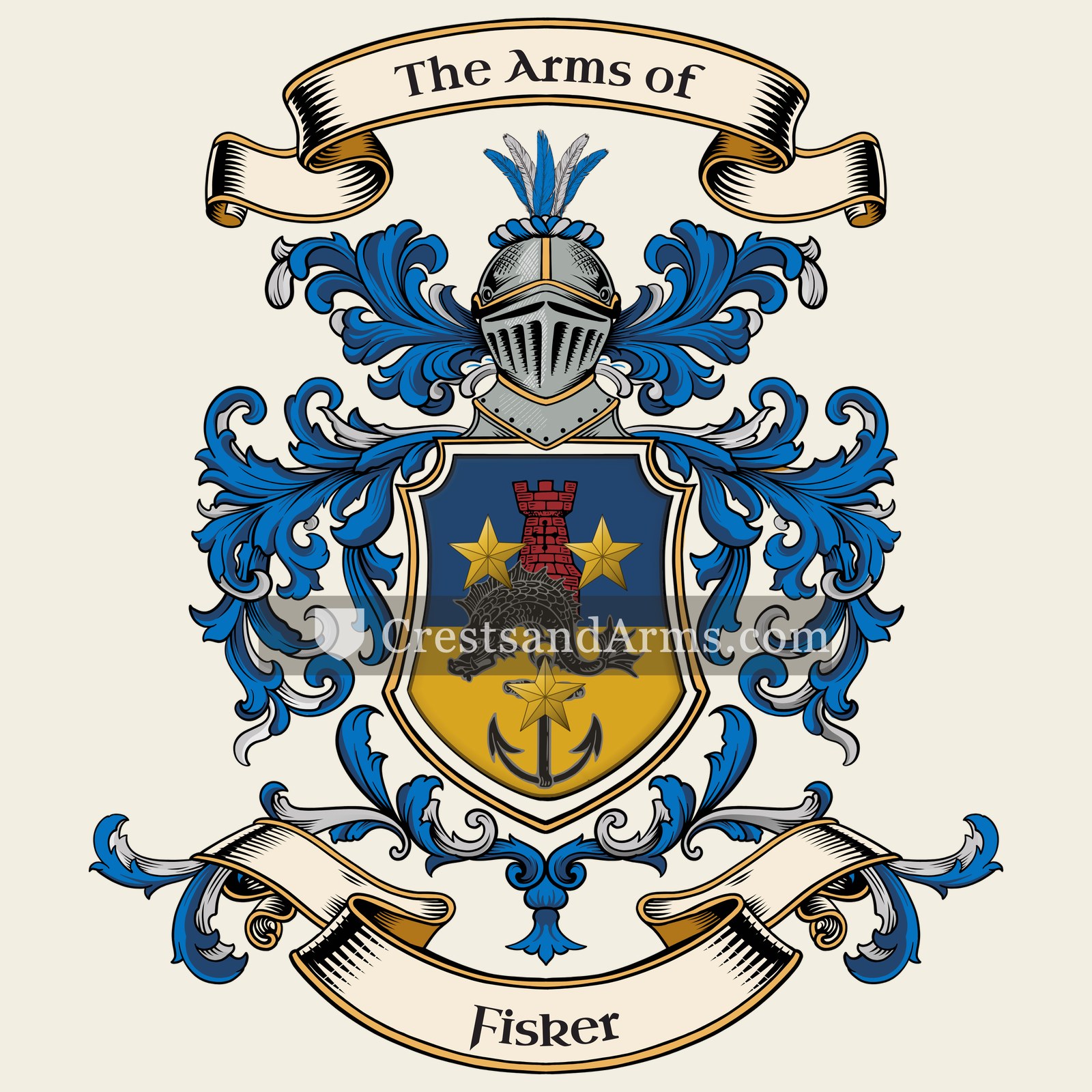 The Fisker coat of arms