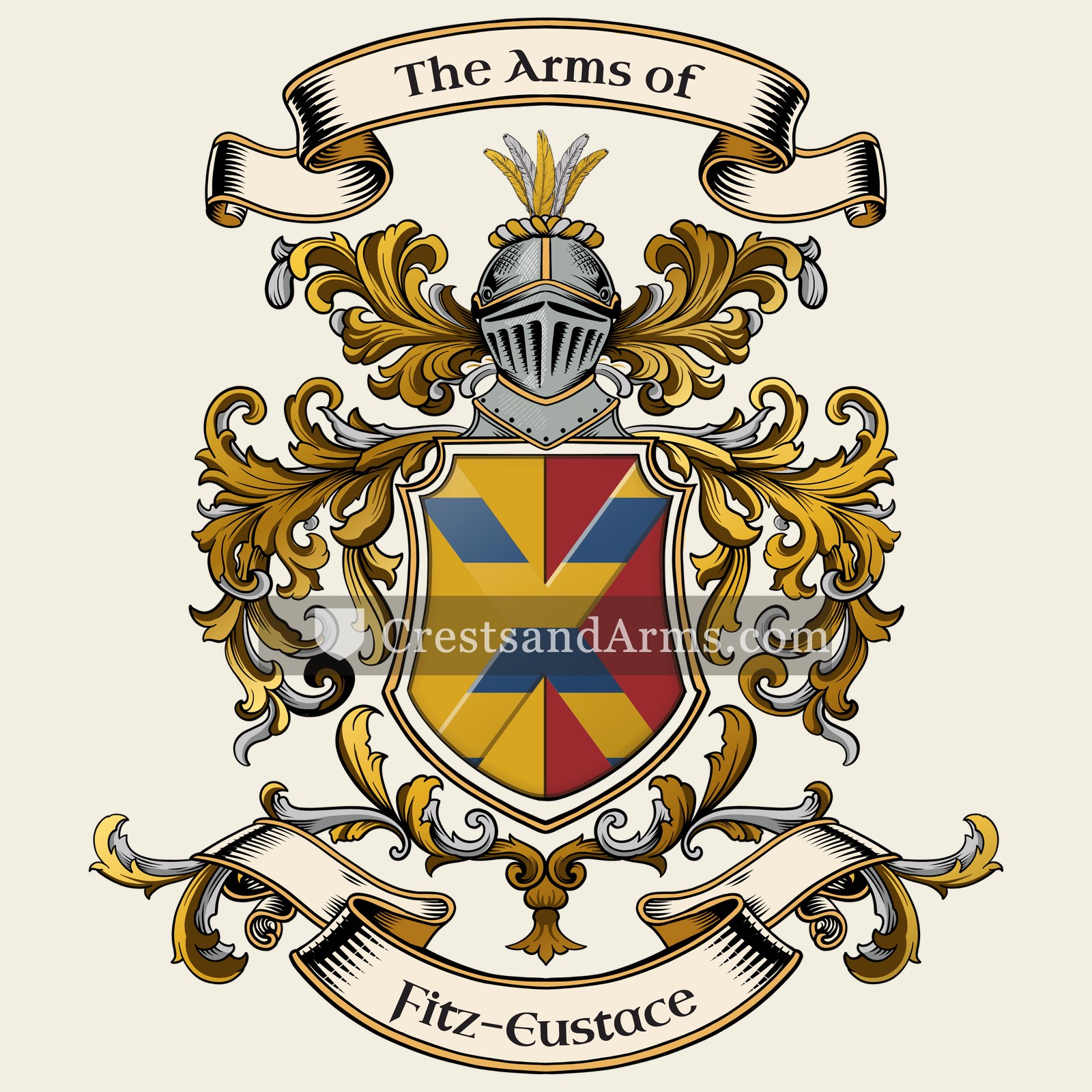 The Fitz-Eustace coat of arms