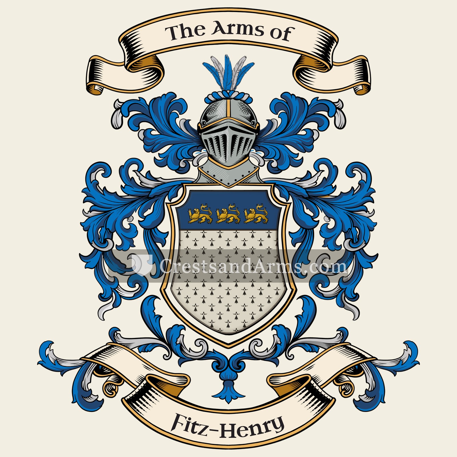 The Fitz-Henry coat of arms