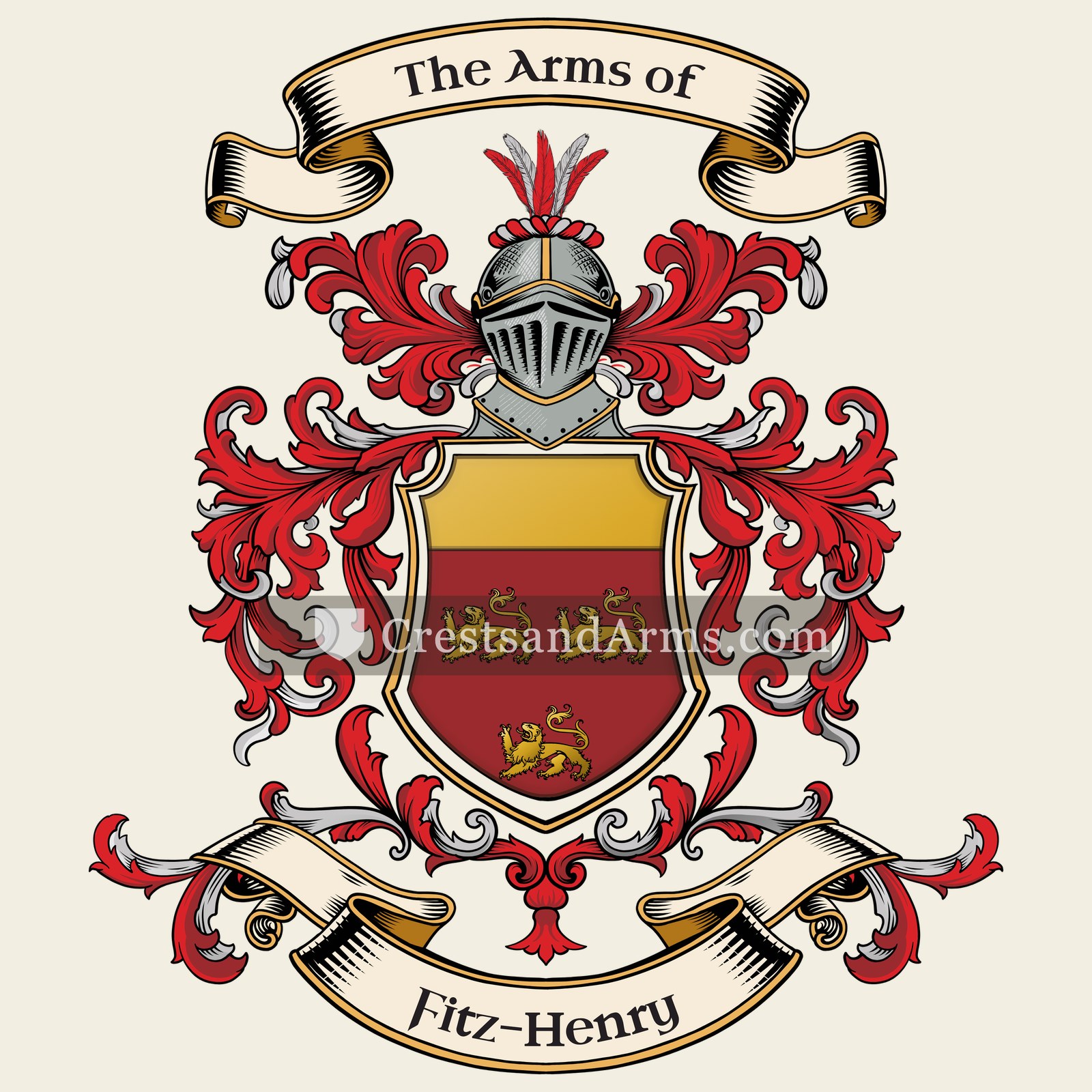 The Fitz-Henry coat of arms