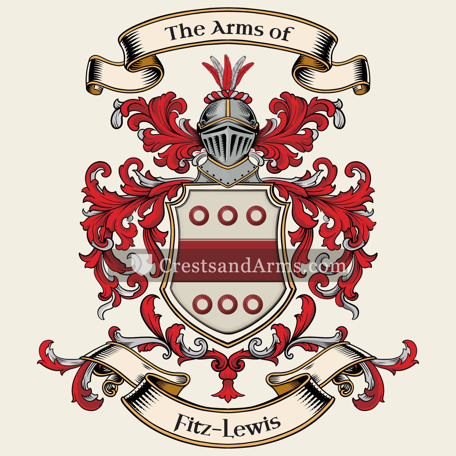 The Fitz-Lewis coat of arms