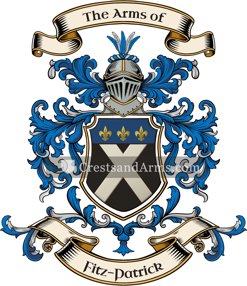The Fitz-Patrick coat of arms, drawn from the recorded blazon