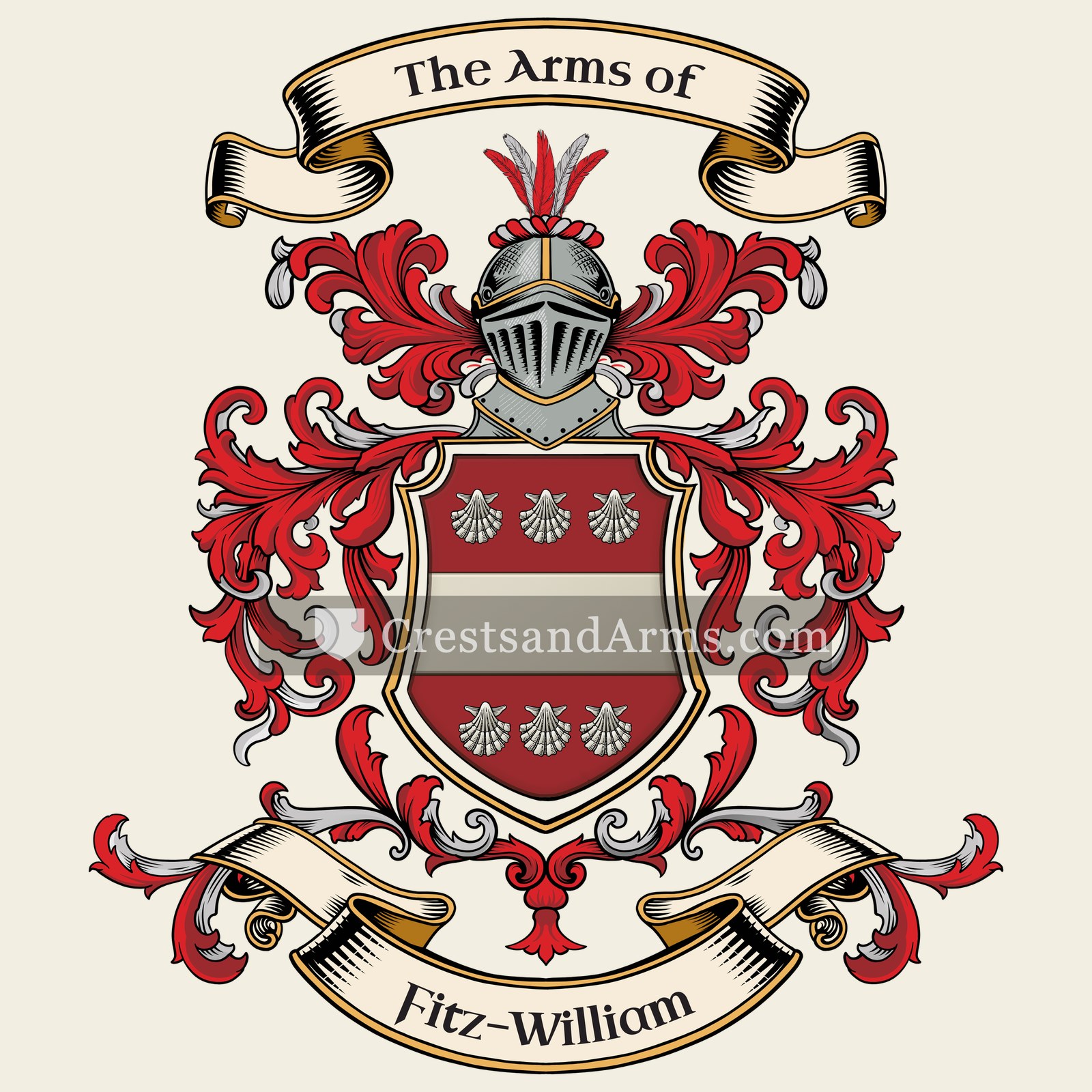 The Fitz-William coat of arms