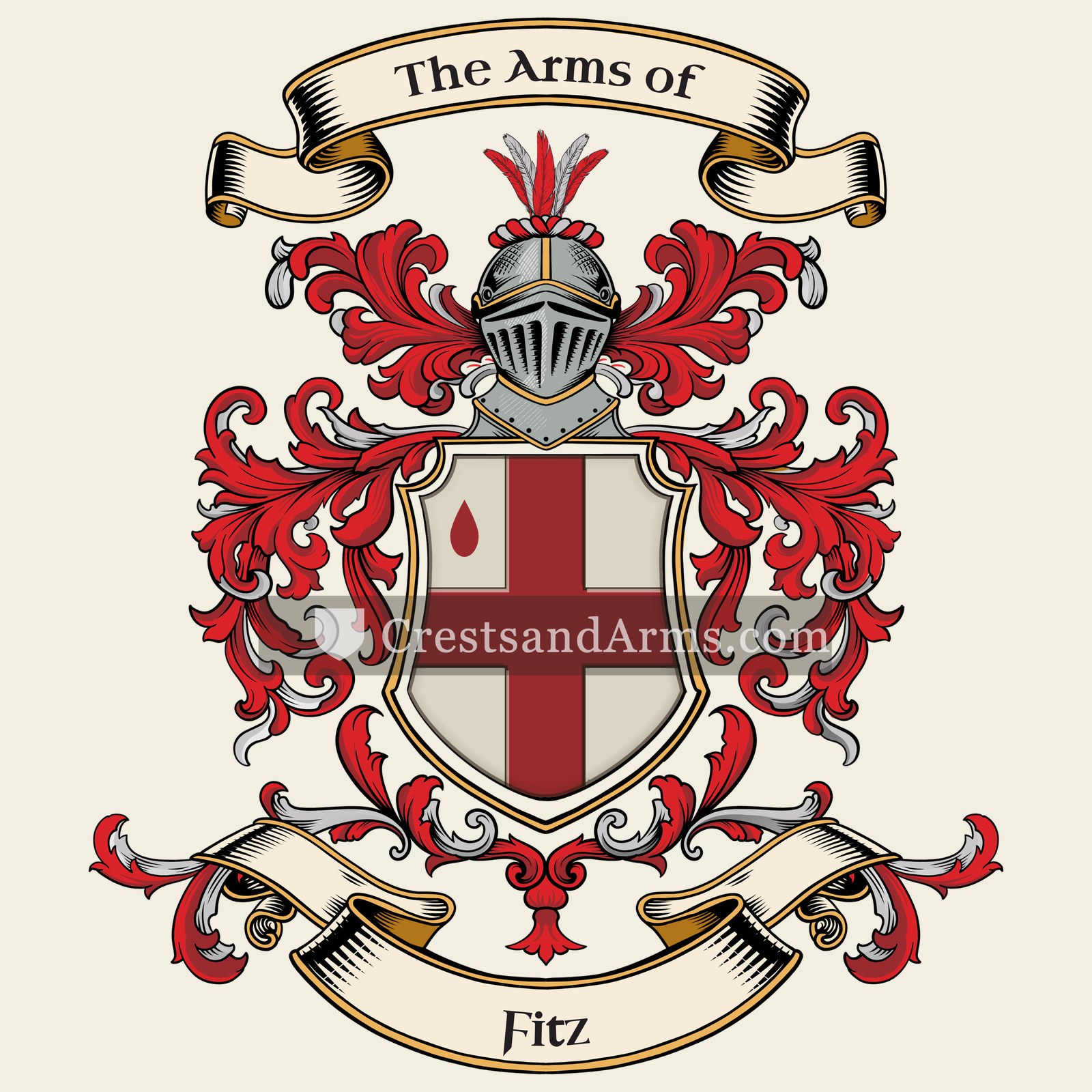 The Fitz coat of arms