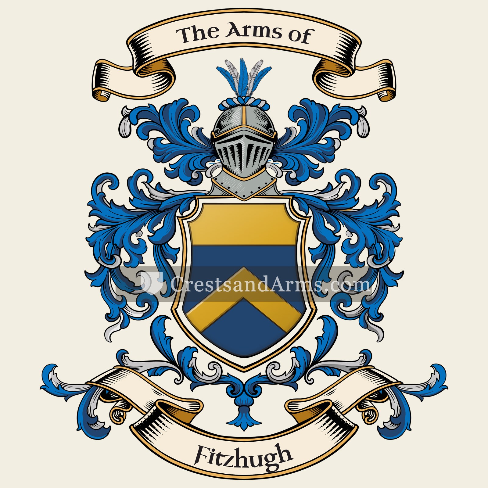 The Fitzhugh coat of arms