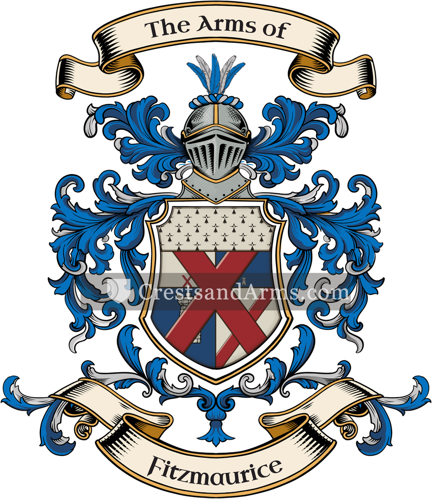 The Fitzmaurice coat of arms, drawn from the recorded blazon
