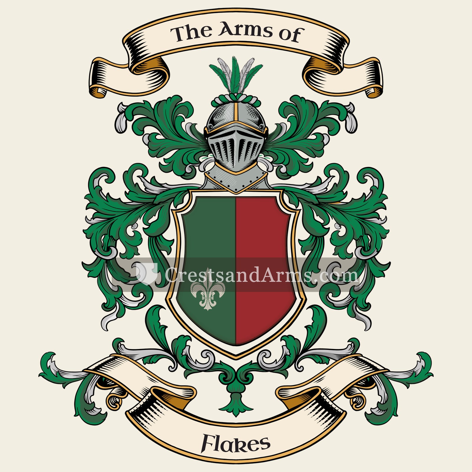 The Flakes coat of arms