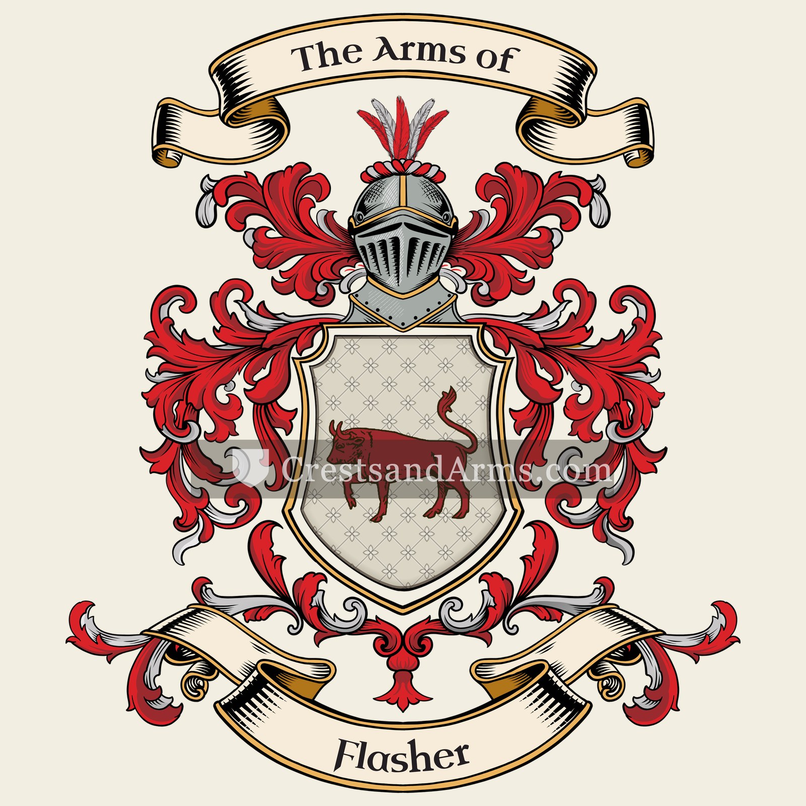 The Flasher coat of arms