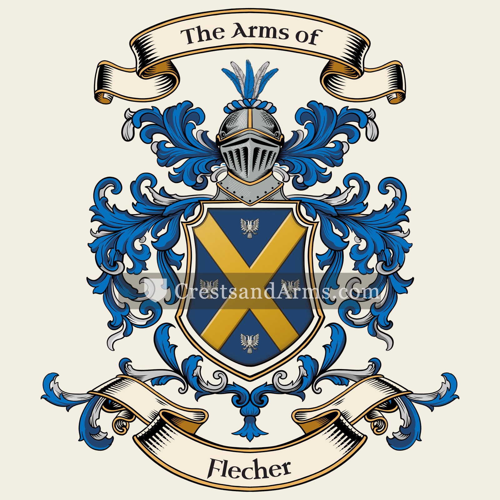 The Flecher coat of arms