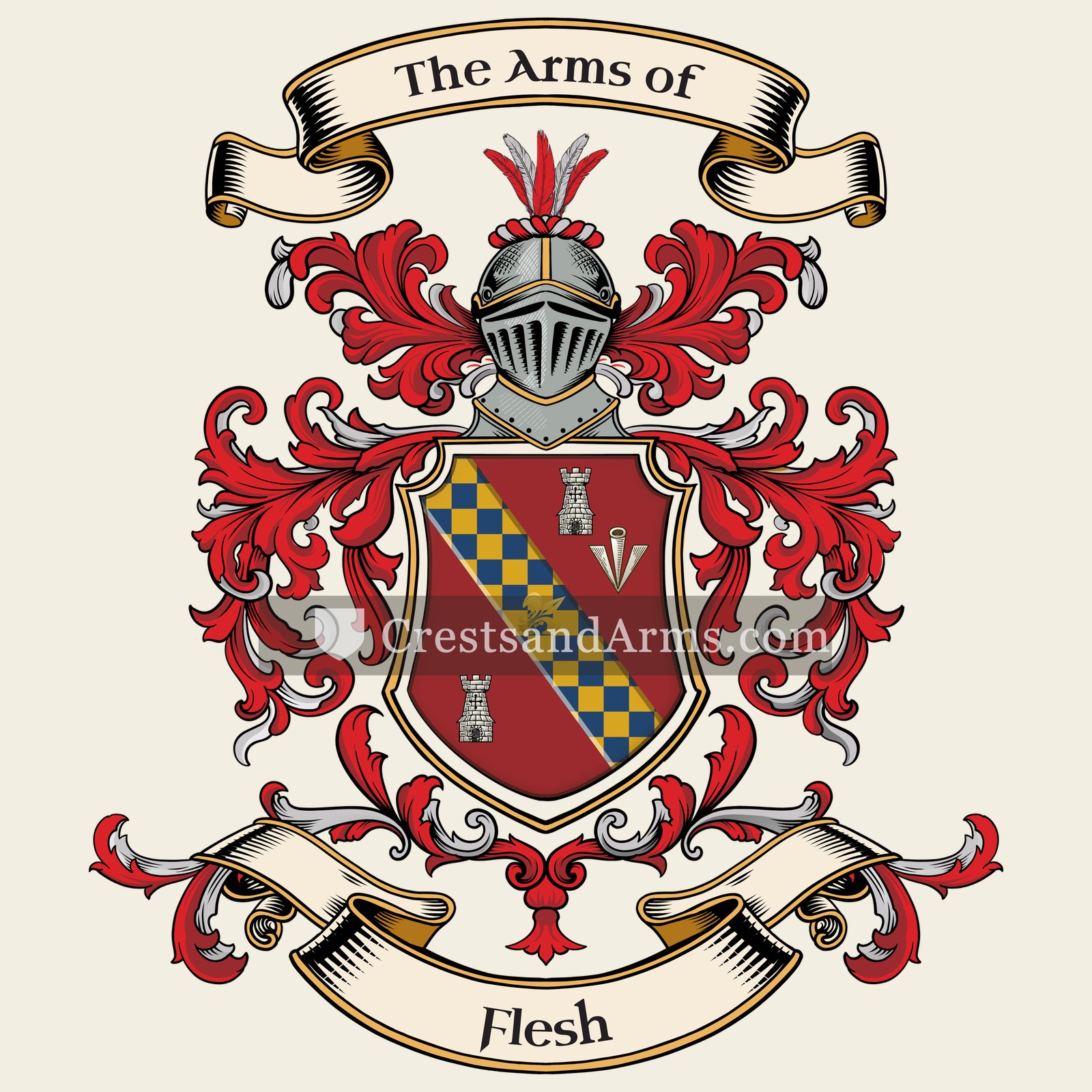 The Flesh coat of arms