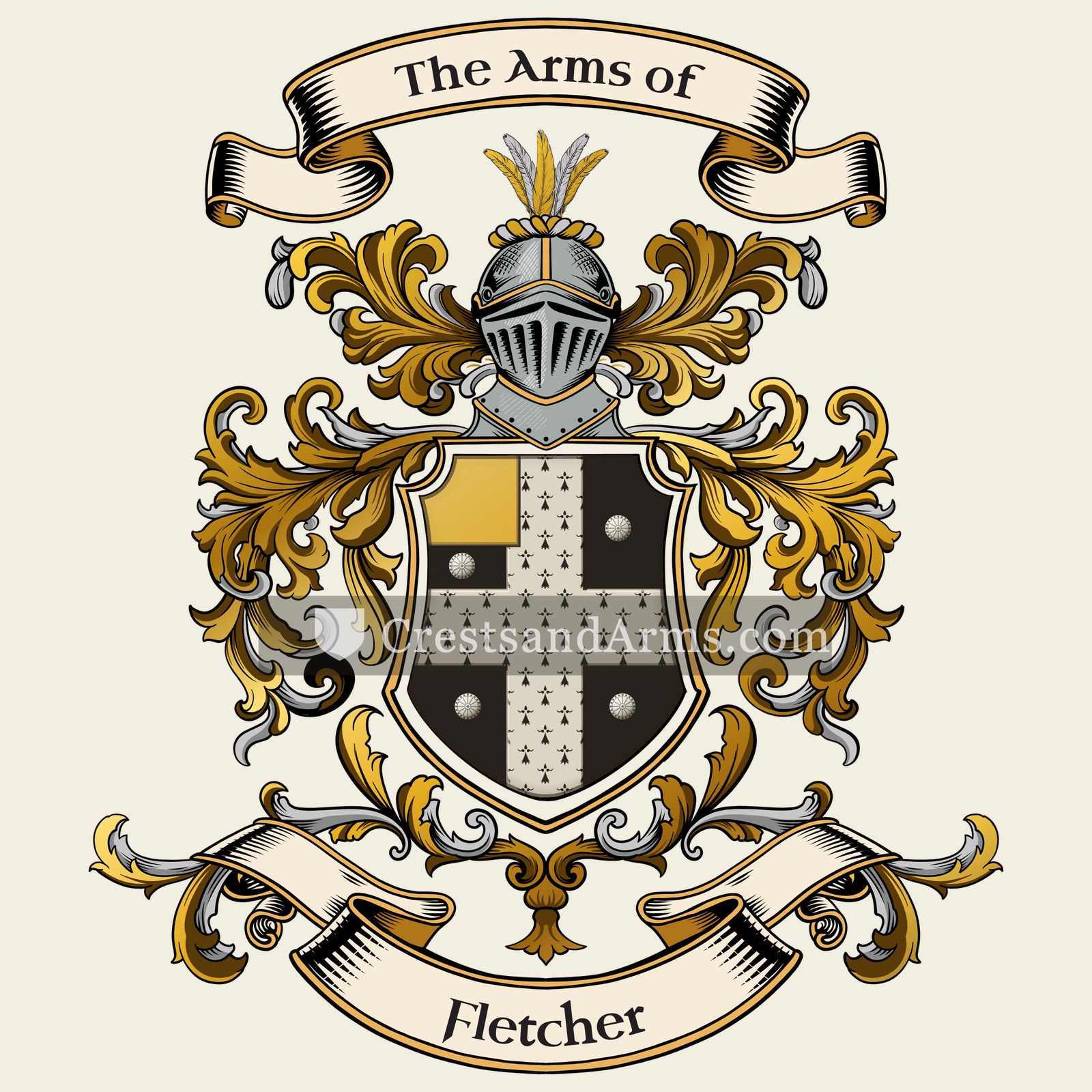 The Fletcher coat of arms