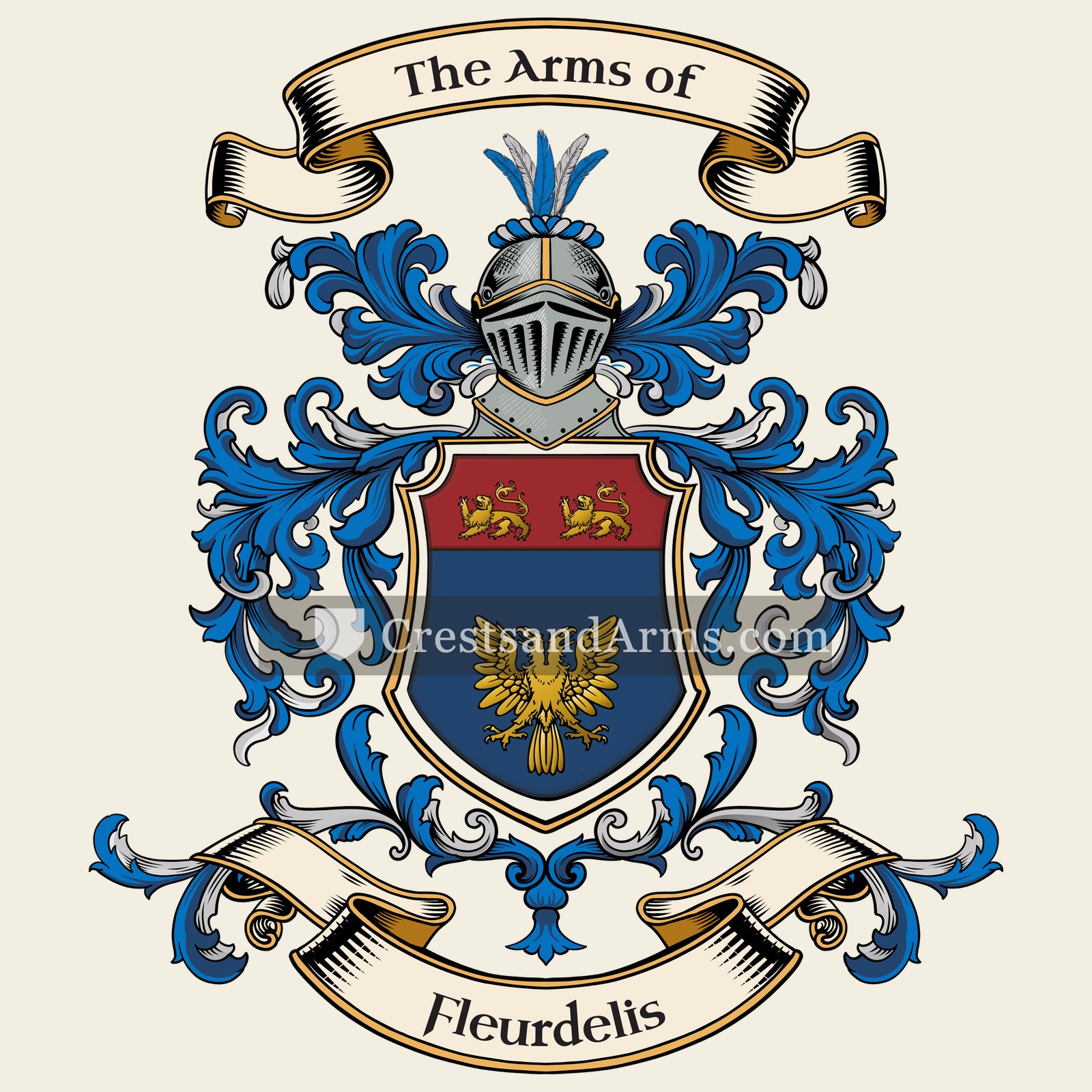 The Fleurdelis coat of arms