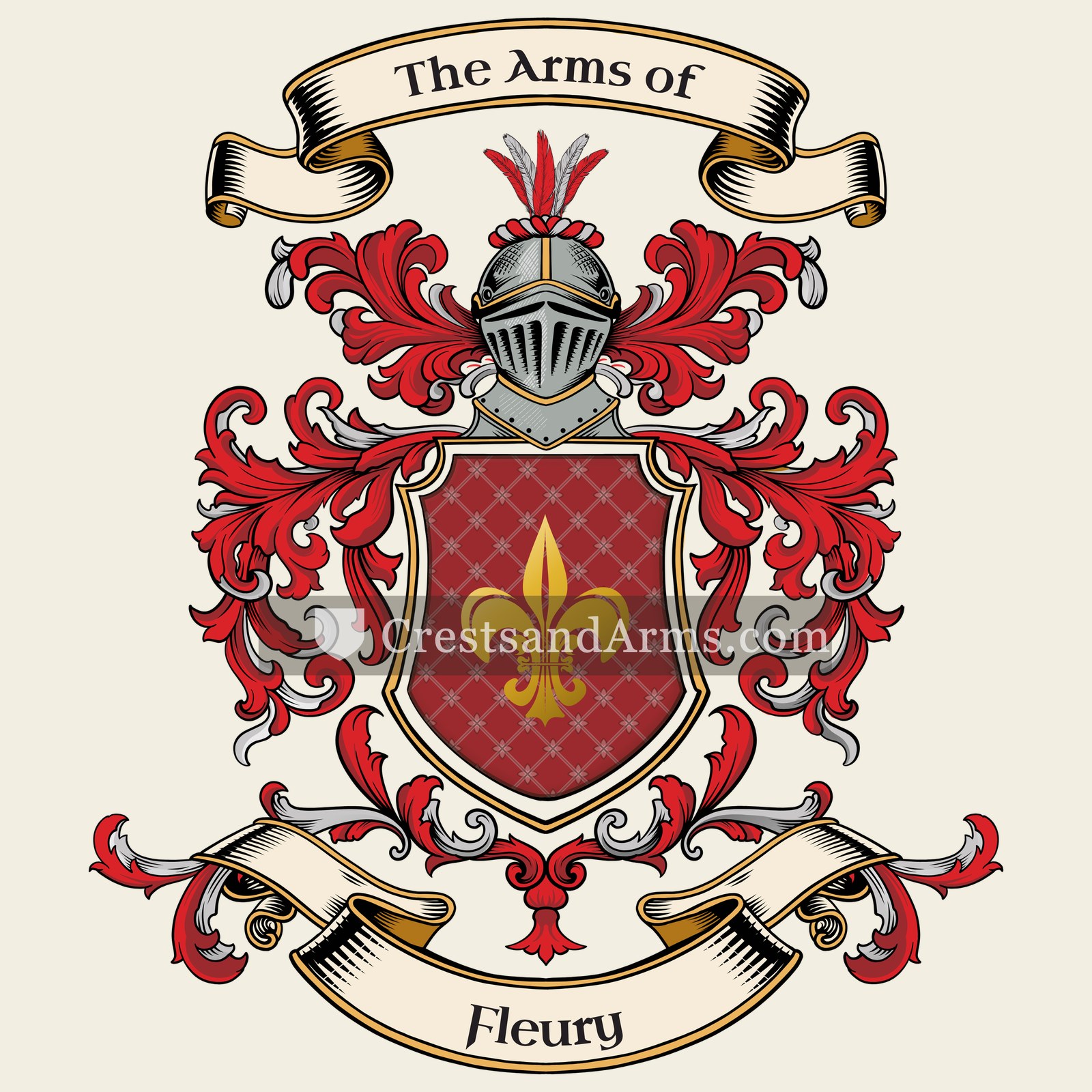 The Fleury coat of arms