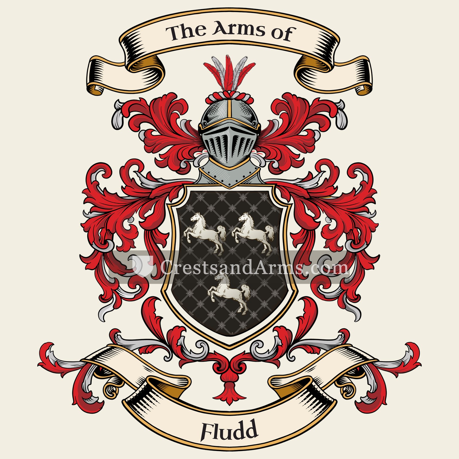 The Fludd coat of arms