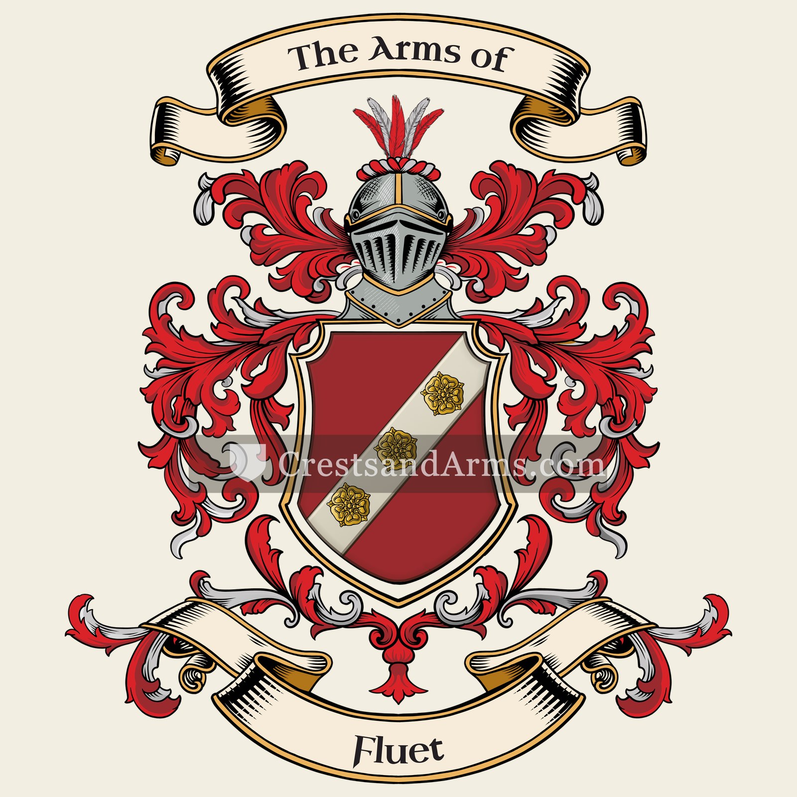 The Fluet coat of arms