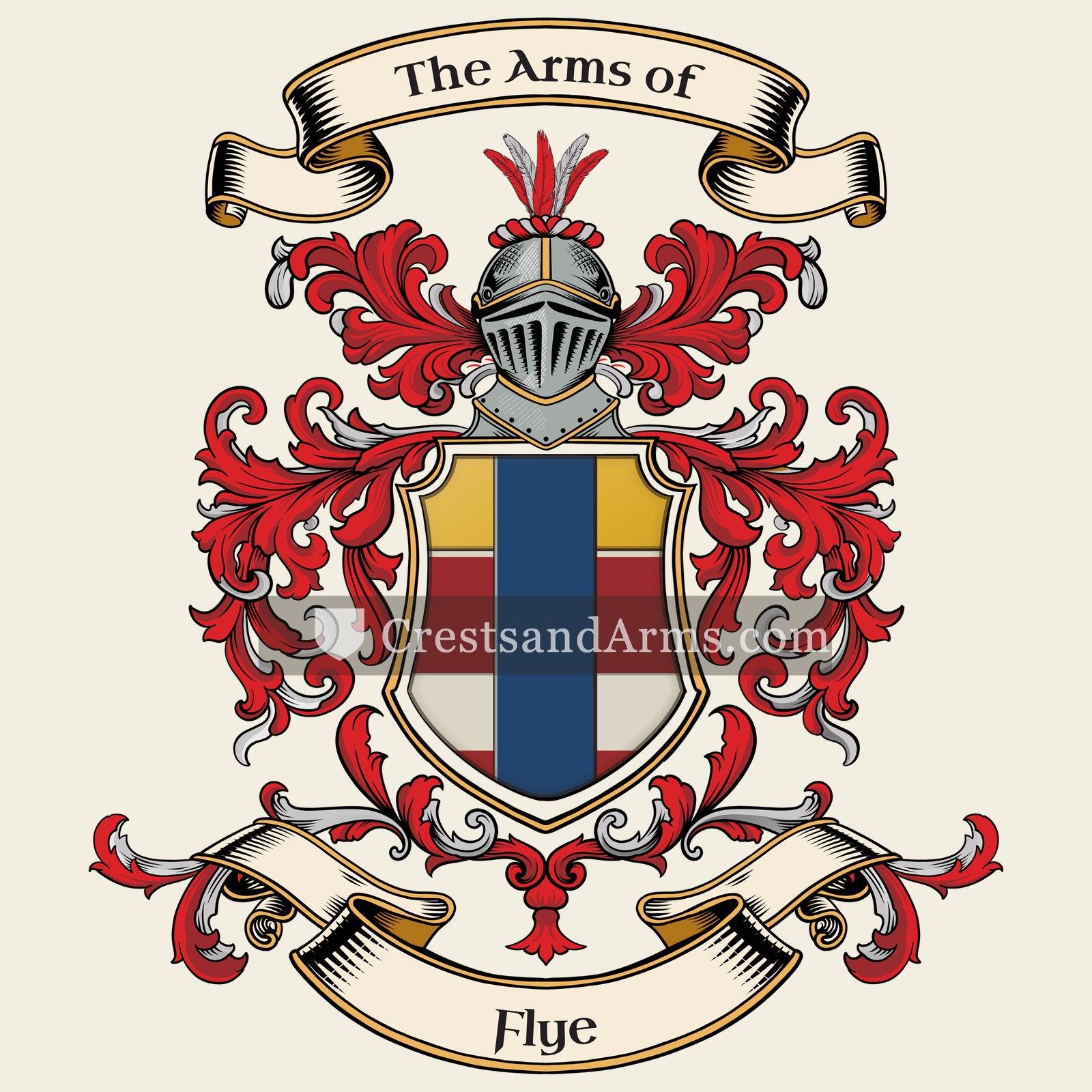 The Flye coat of arms