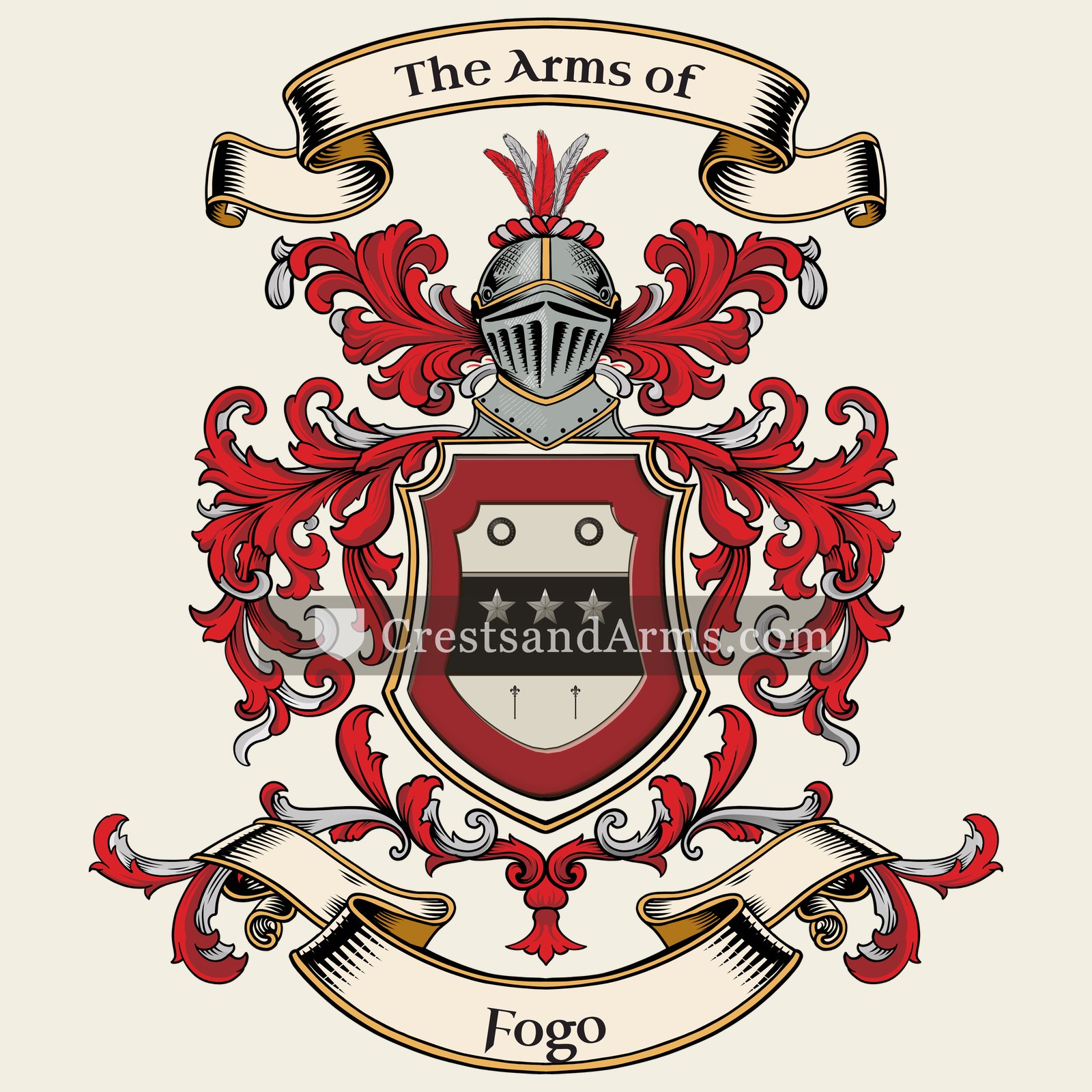 The Fogo coat of arms