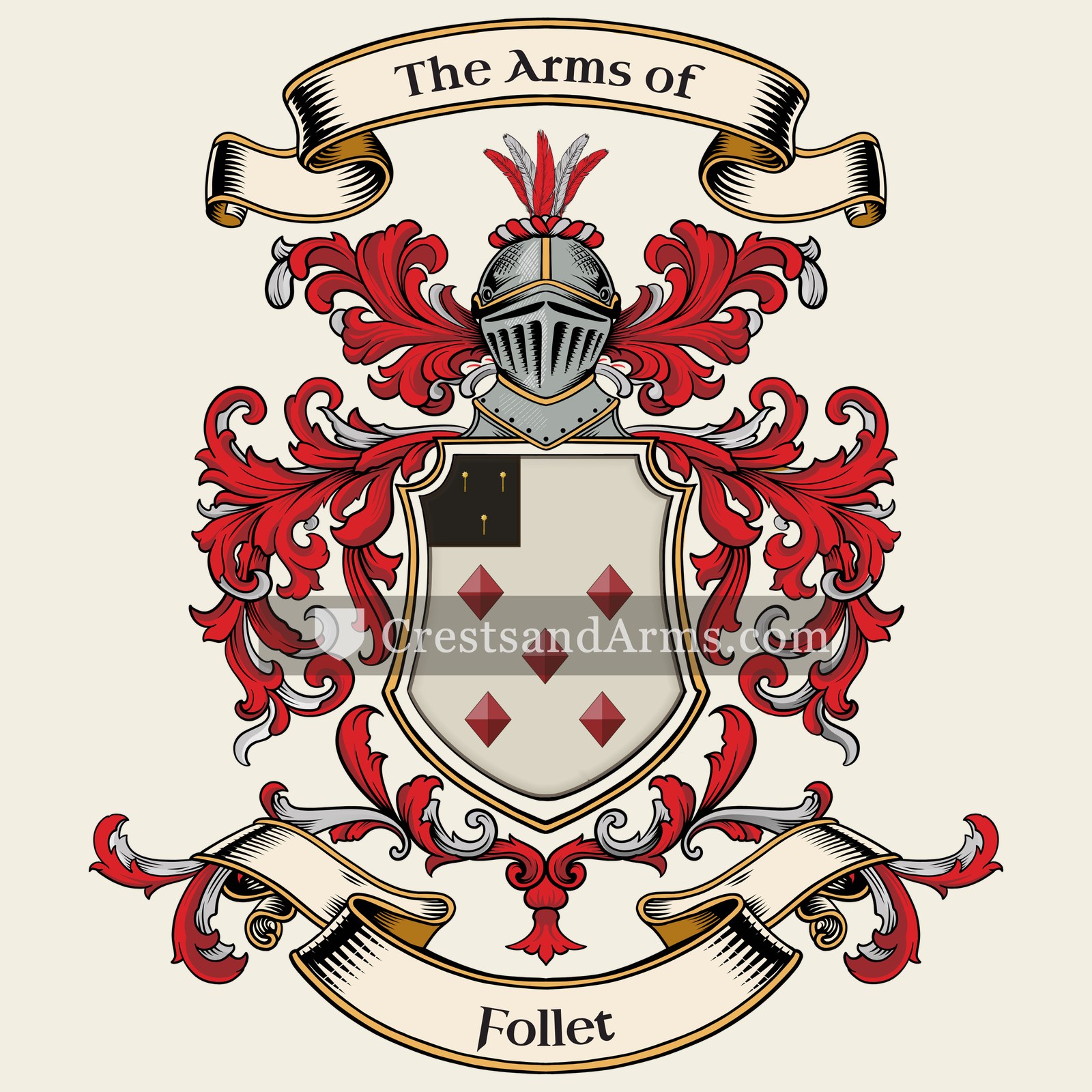 The Follet coat of arms