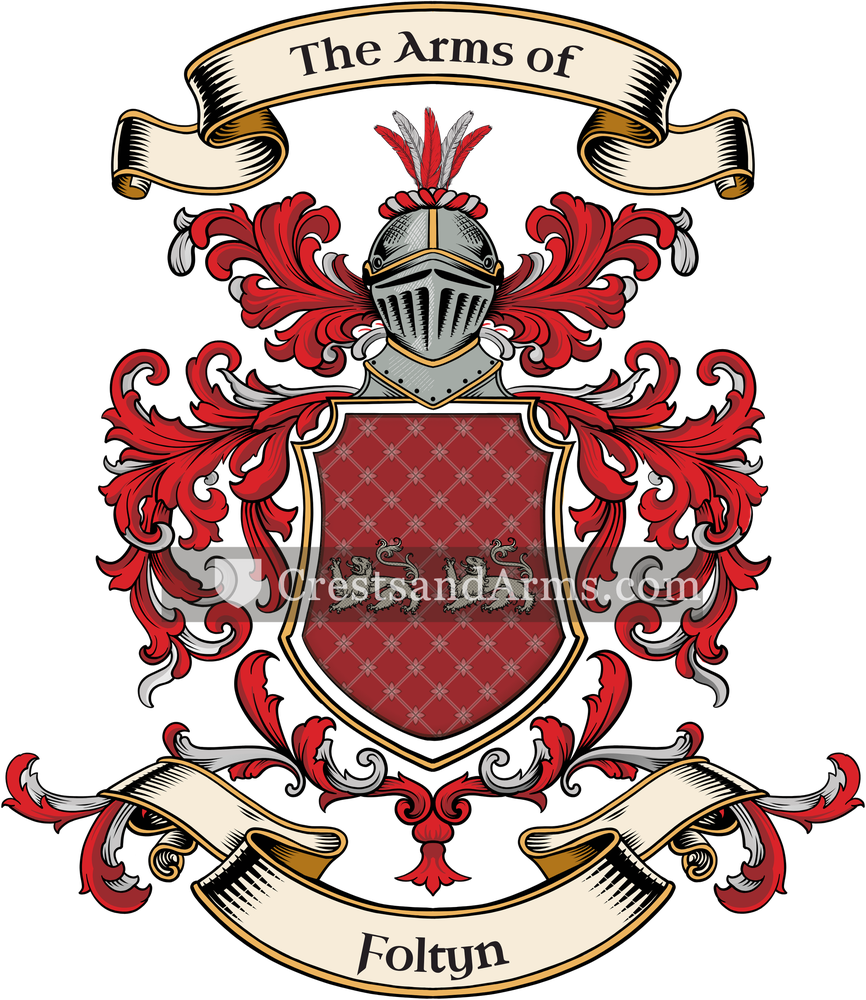 The Foltyn coat of arms, drawn from the recorded blazon