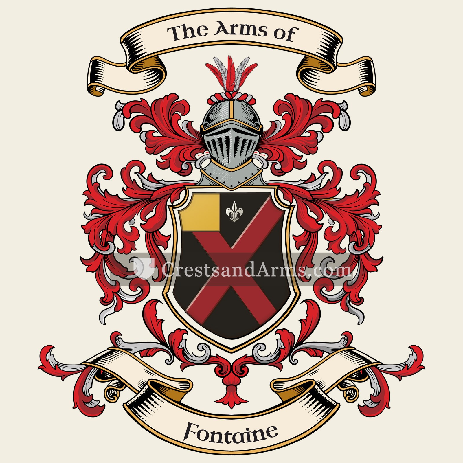 The Fontaine coat of arms