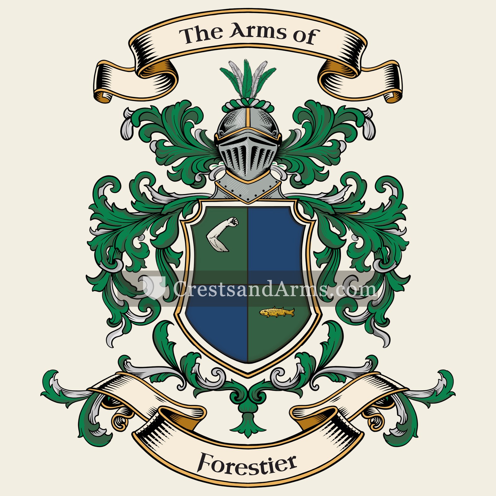 The Forestier coat of arms
