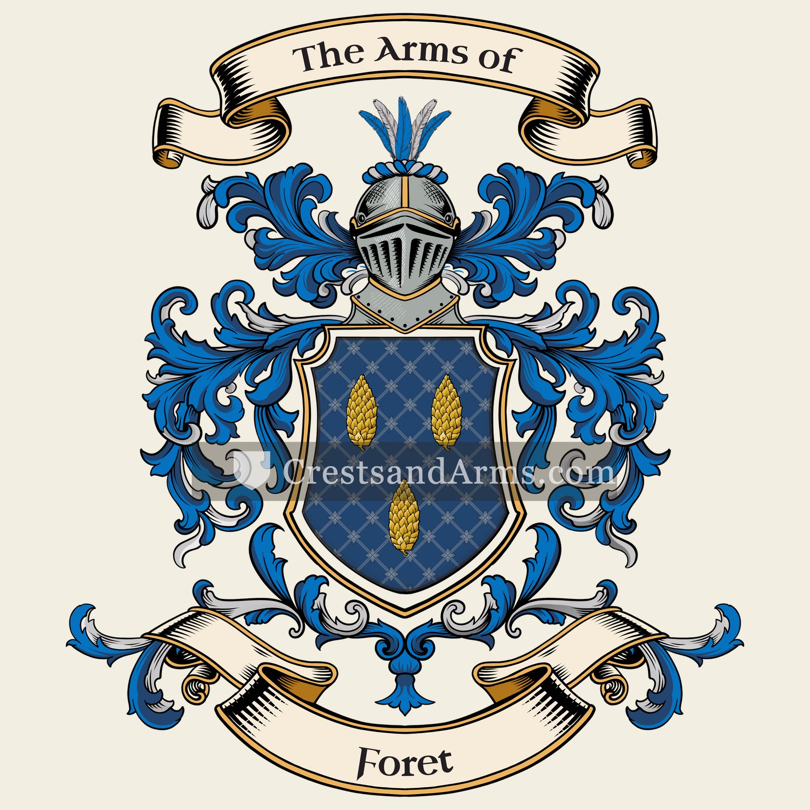The Foret coat of arms