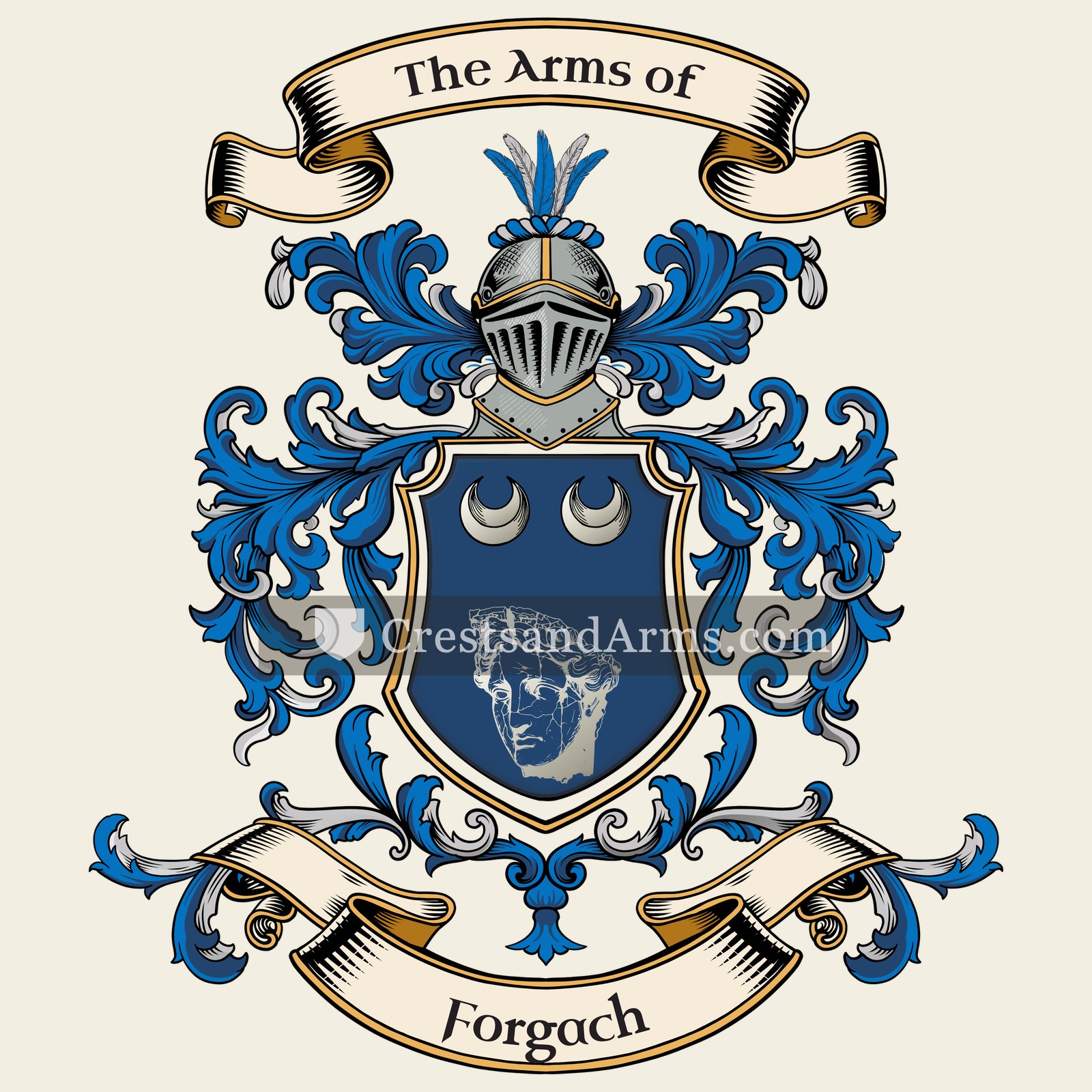 The Forgách coat of arms, drawn from the recorded blazon