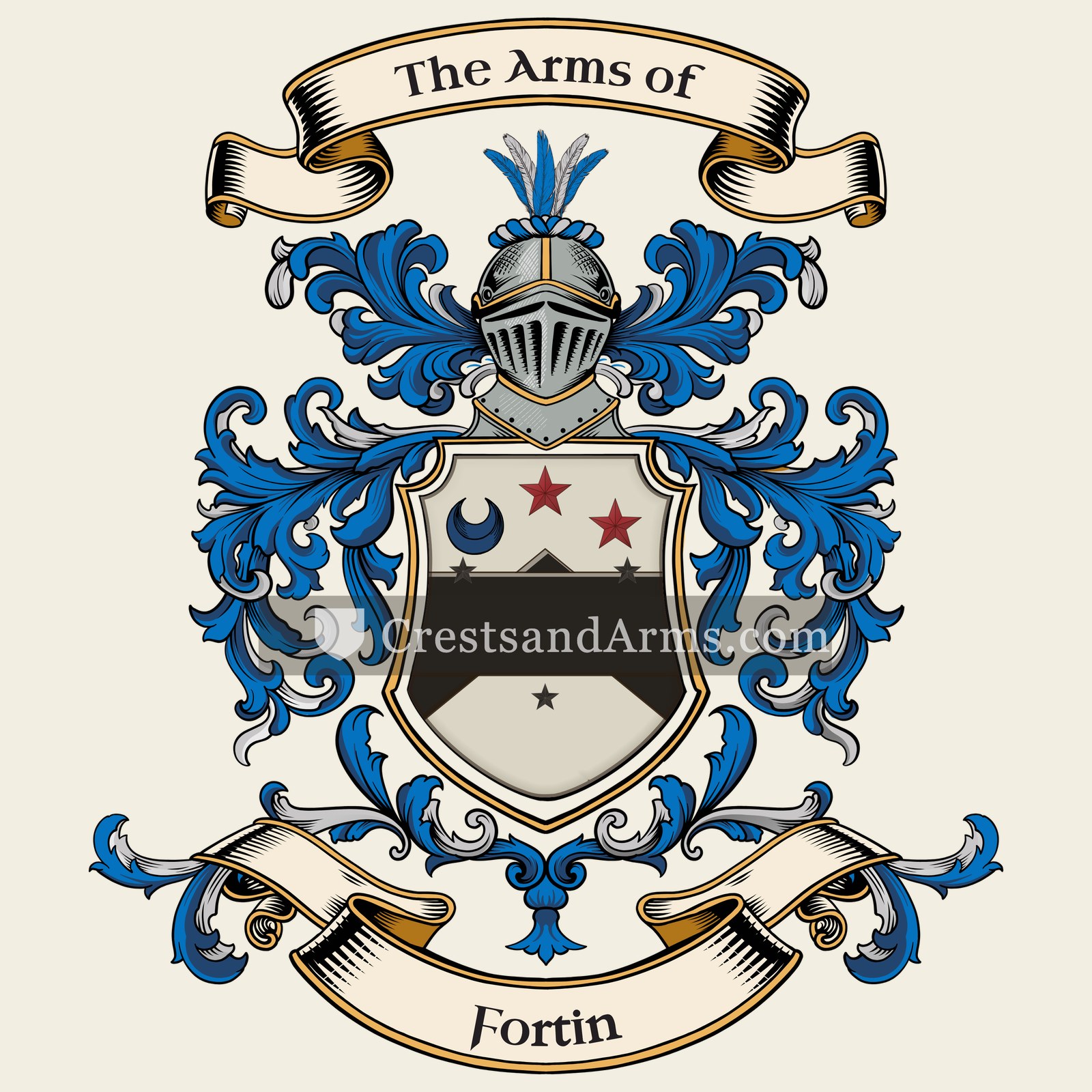 The Fortin coat of arms
