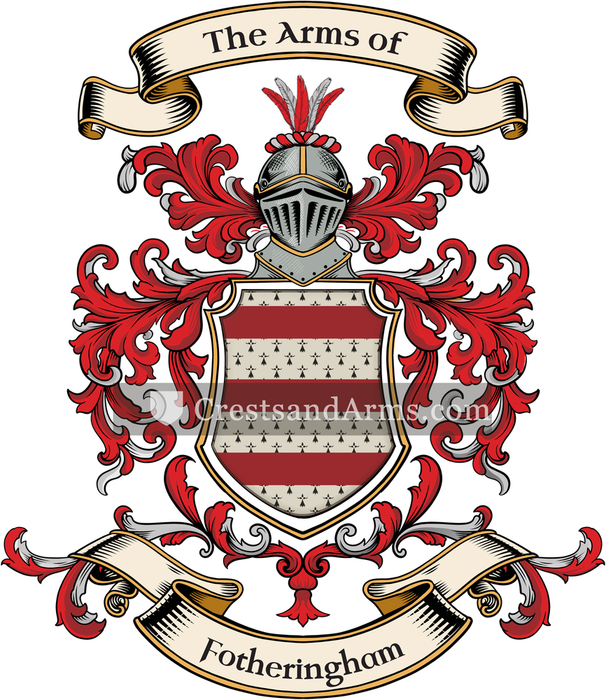 The Fotheringham coat of arms, drawn from the recorded blazon