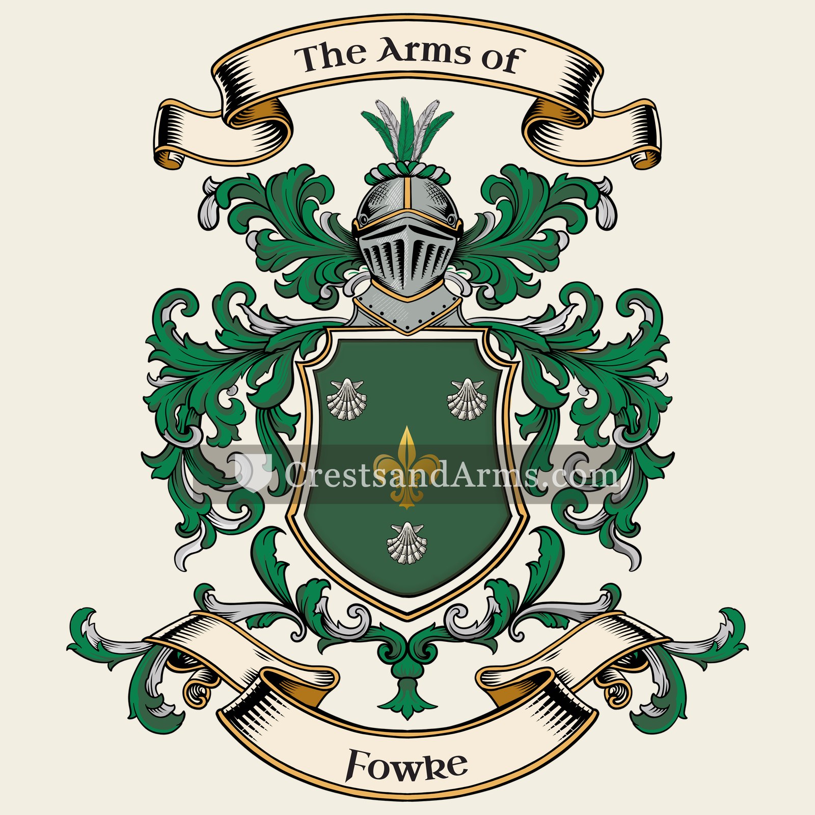The Fowke coat of arms