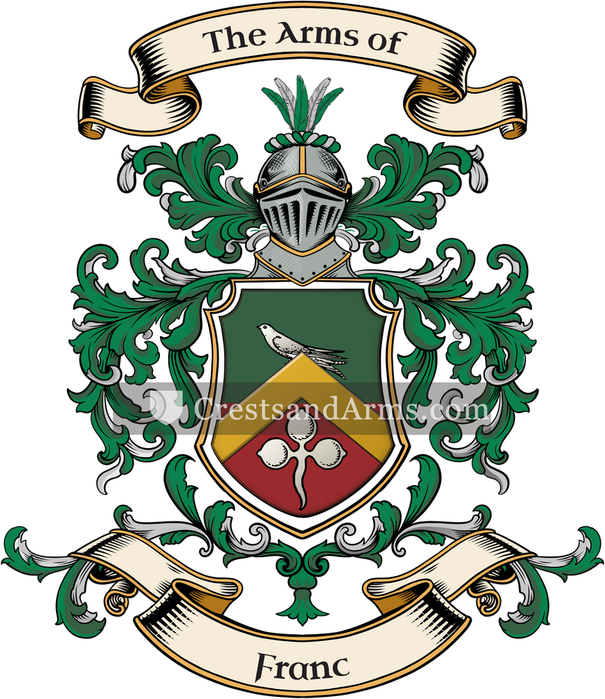 The Franc coat of arms, drawn from the recorded blazon