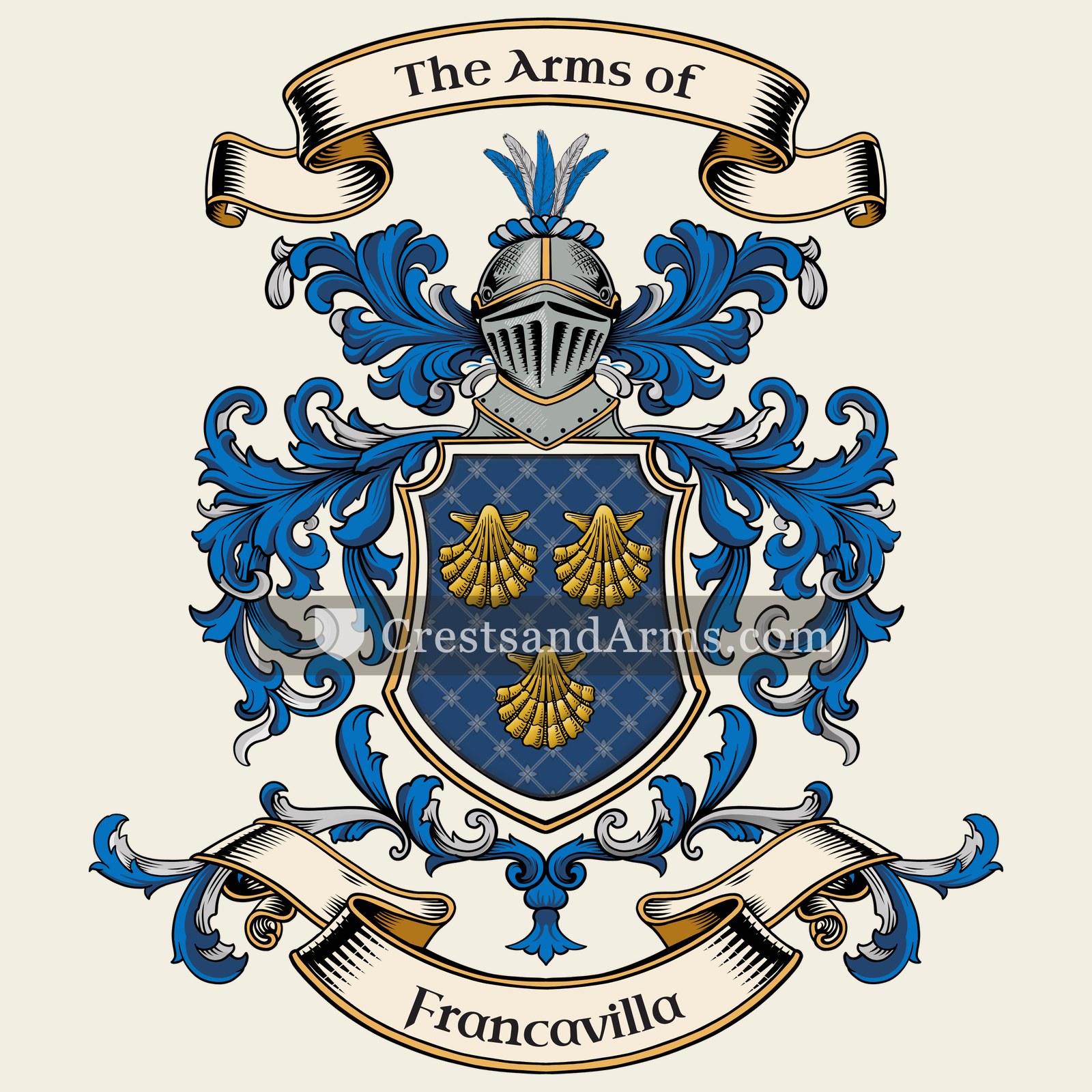 The Francavilla coat of arms, drawn from the recorded blazon