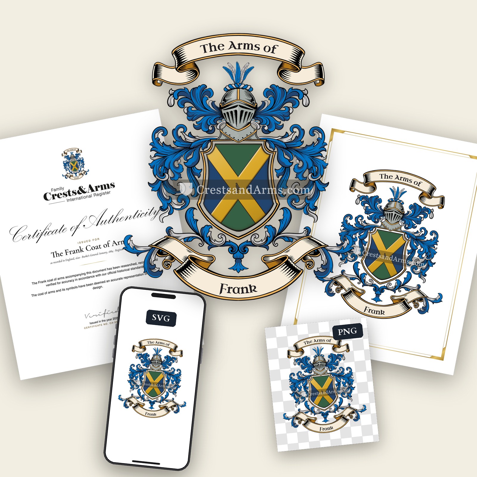 The Frank coat of arms