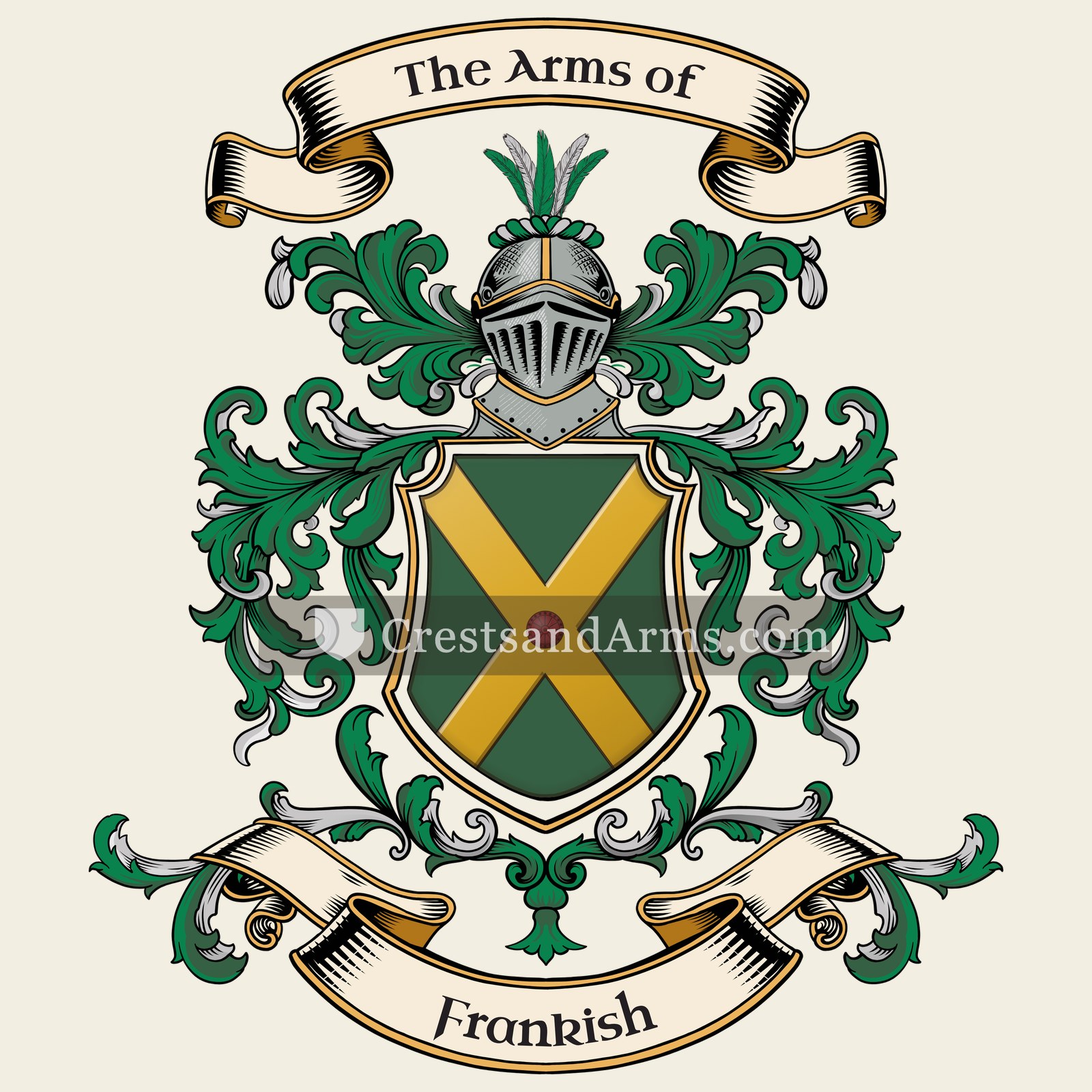 The Frankish coat of arms, drawn from the recorded blazon