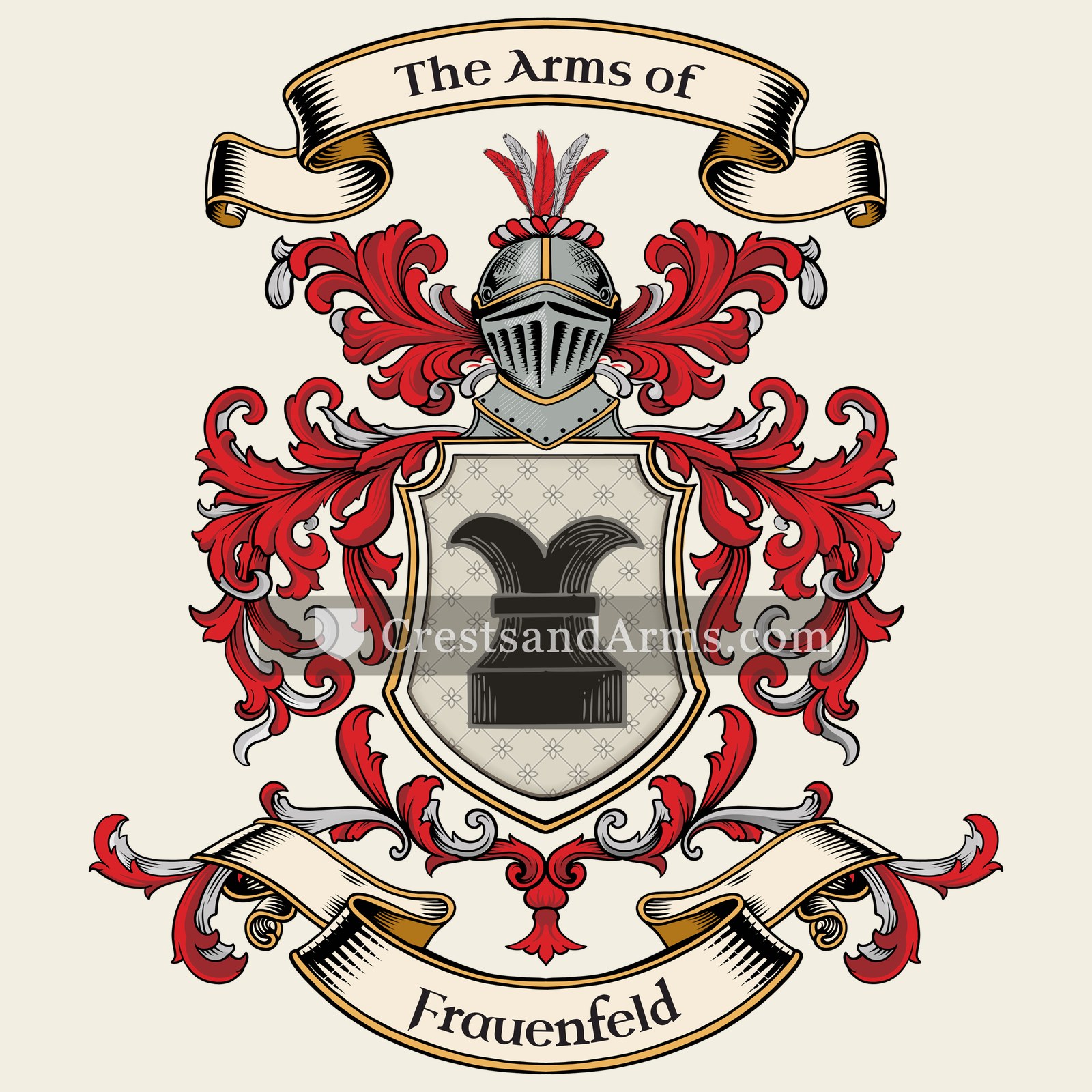 The Frauenfeld coat of arms, drawn from the recorded blazon