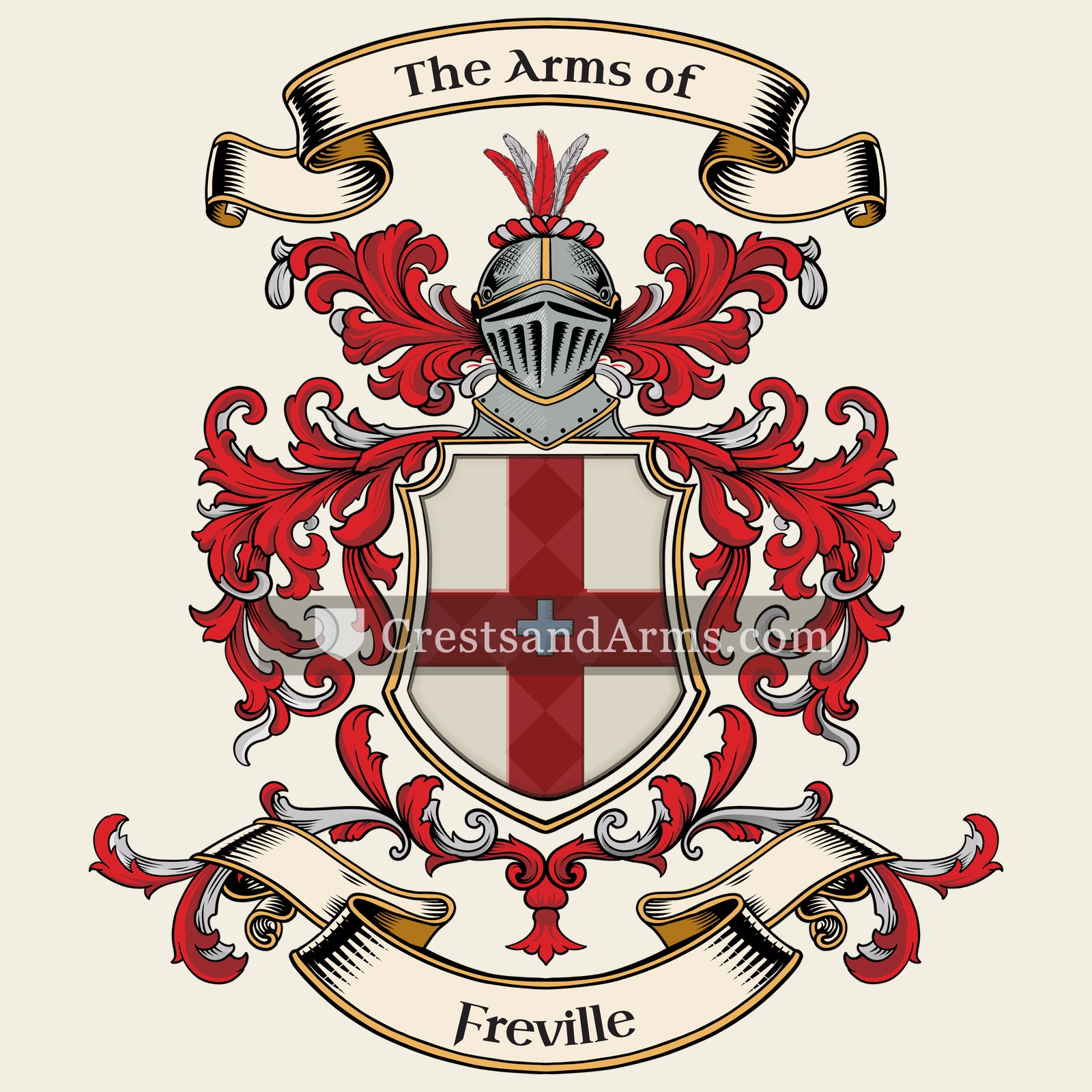 The Freville coat of arms