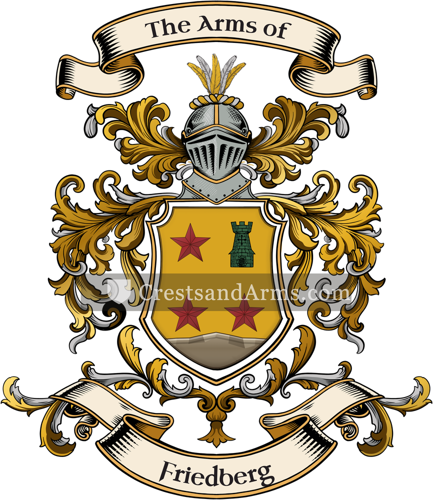 The Friedberg coat of arms, drawn from the recorded blazon