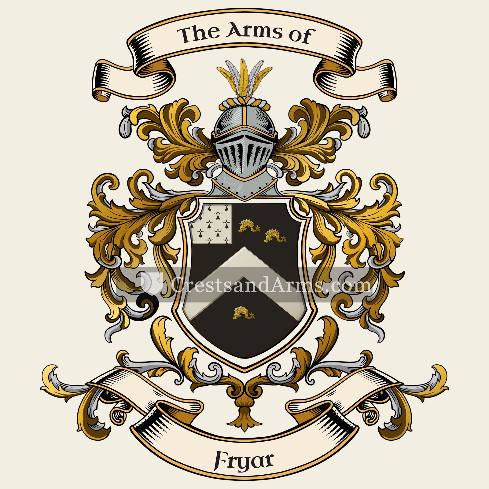 The Fryar coat of arms